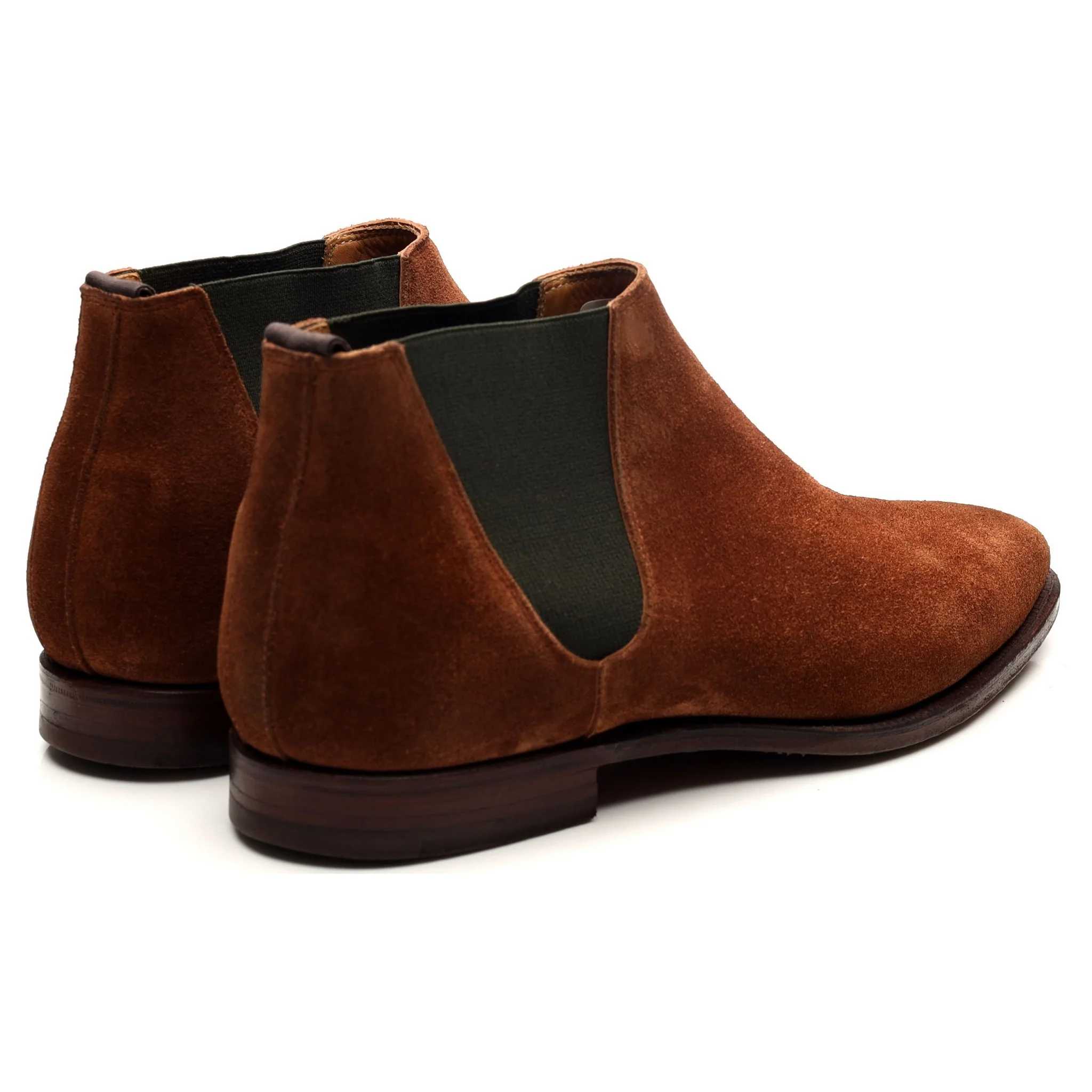 'Cranford 3' Tan Brown Suede Chelsea Boots UK 7 E - Image 5