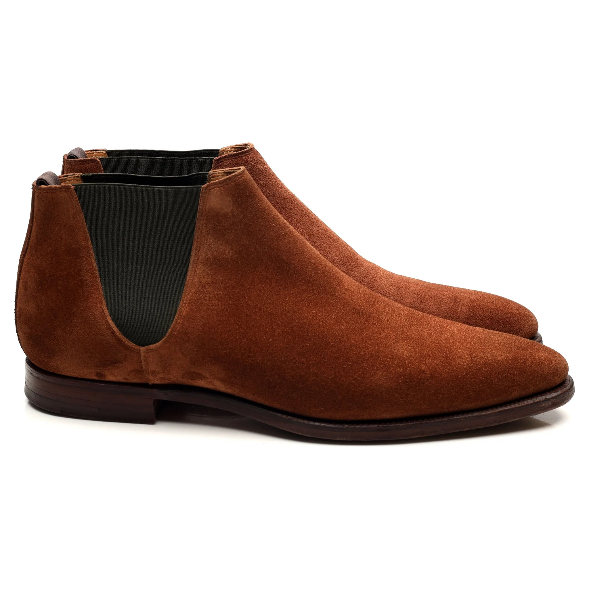 'Cranford 3' Tan Brown Suede Chelsea Boots UK 7 E - Image 6