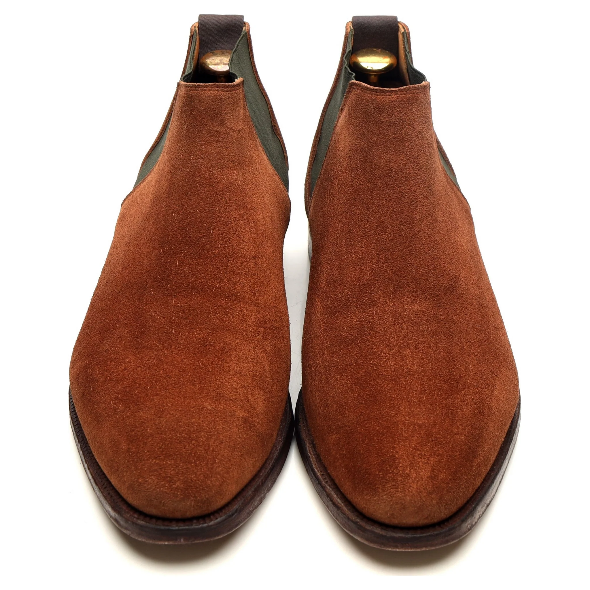 'Cranford 3' Tan Brown Suede Chelsea Boots UK 7 E - Image 9