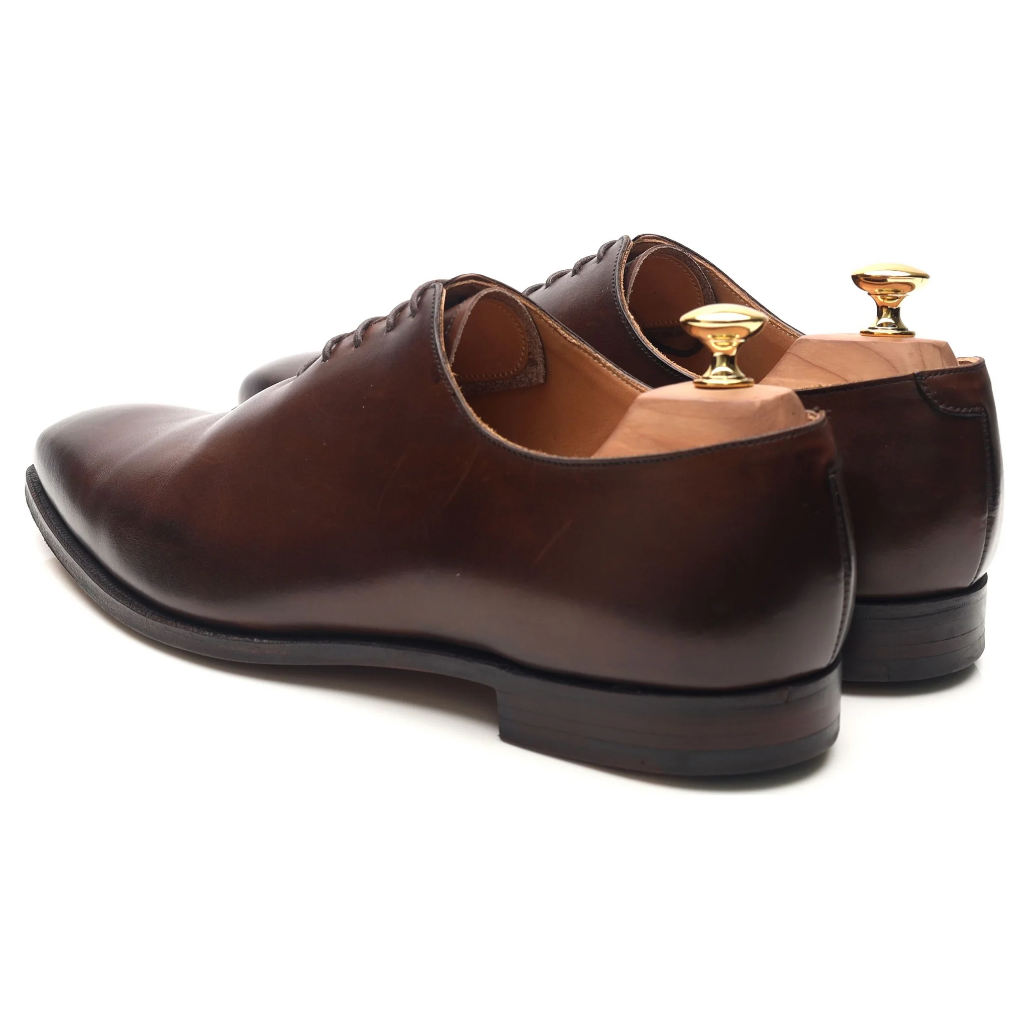'Alex' Dark Brown Leather Wholecut Oxford UK 10.5 E - Image 3