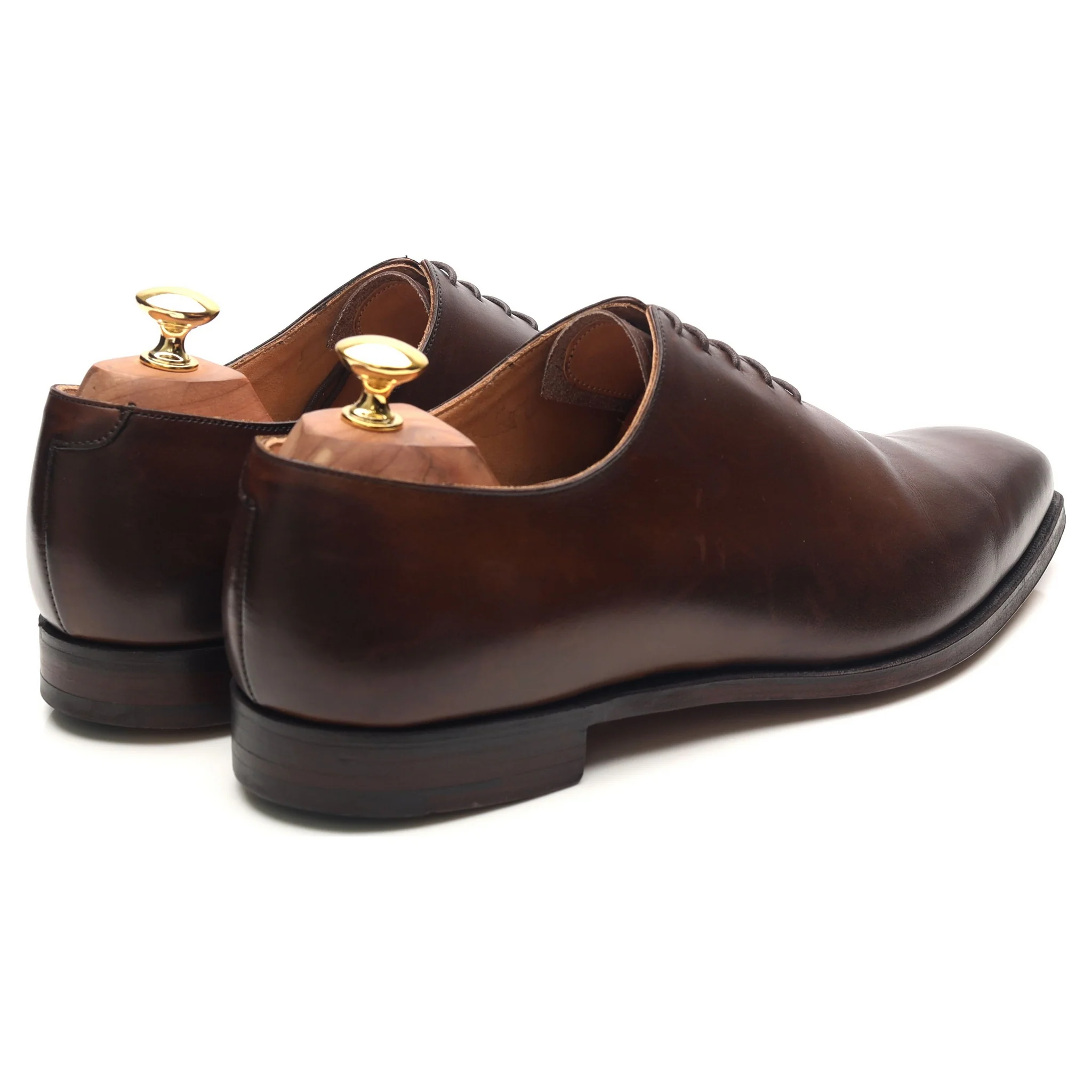'Alex' Dark Brown Leather Wholecut Oxford UK 10.5 E - Image 5