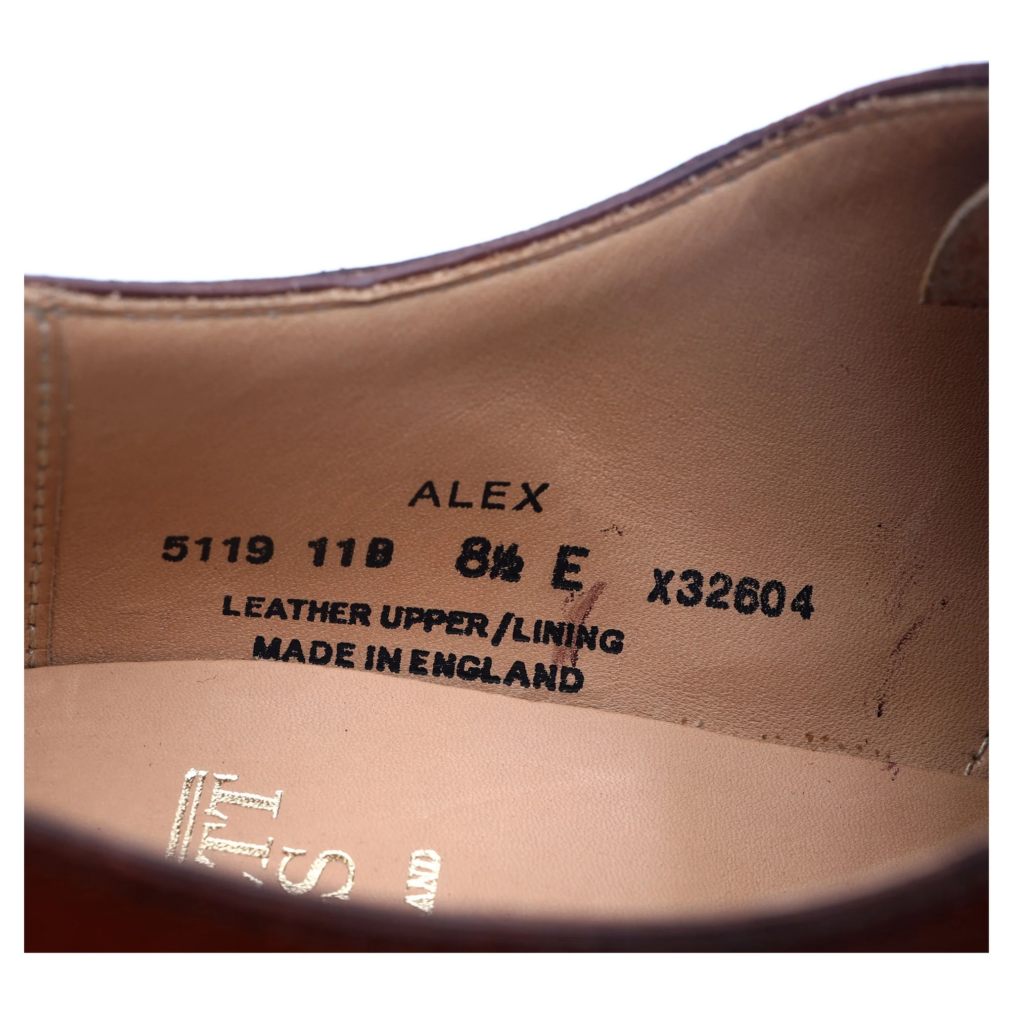 'Alex' Tan Brown Leather Wholecut Oxford UK 8.5 E - Image 13