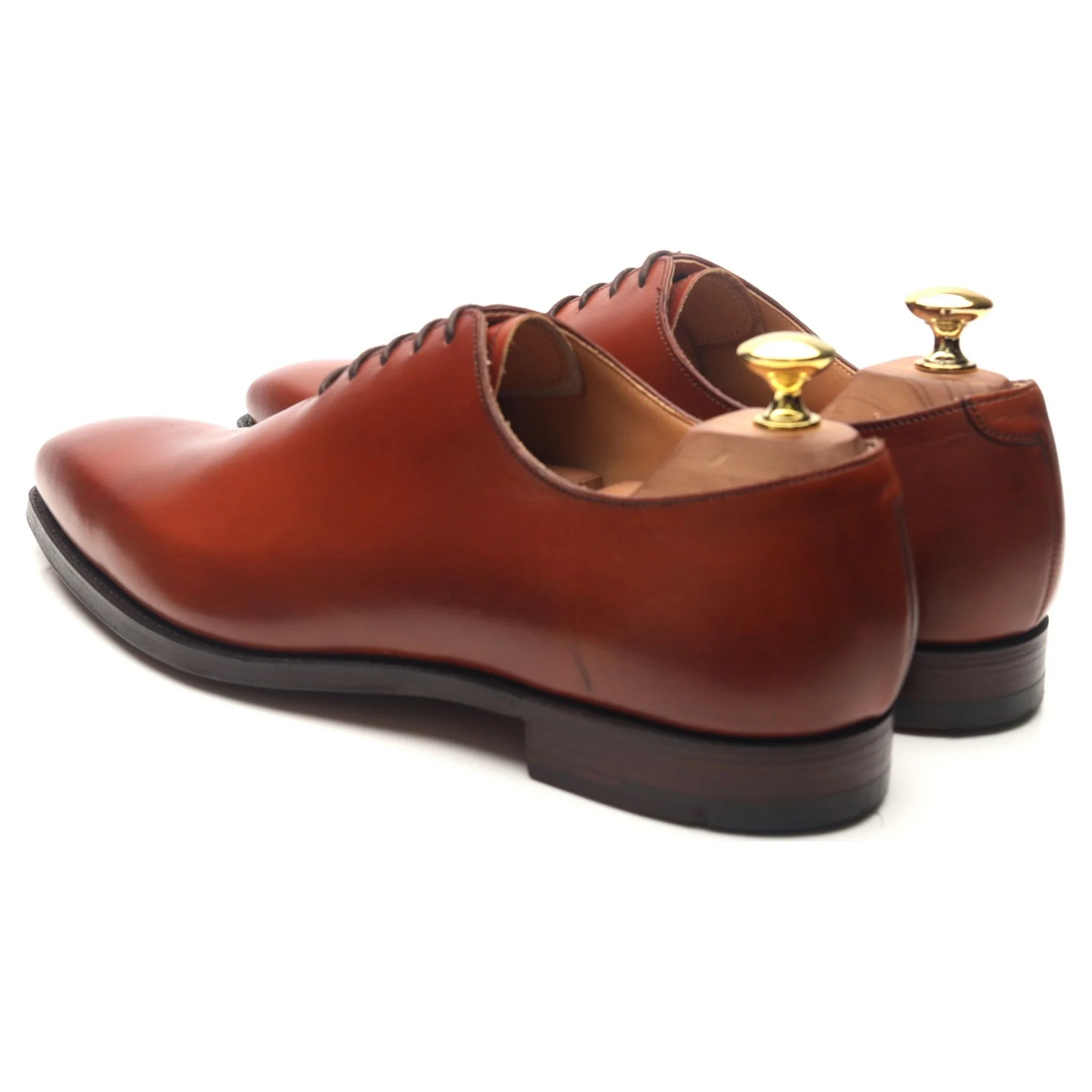 'Alex' Tan Brown Leather Wholecut Oxford UK 8.5 E - Image 3