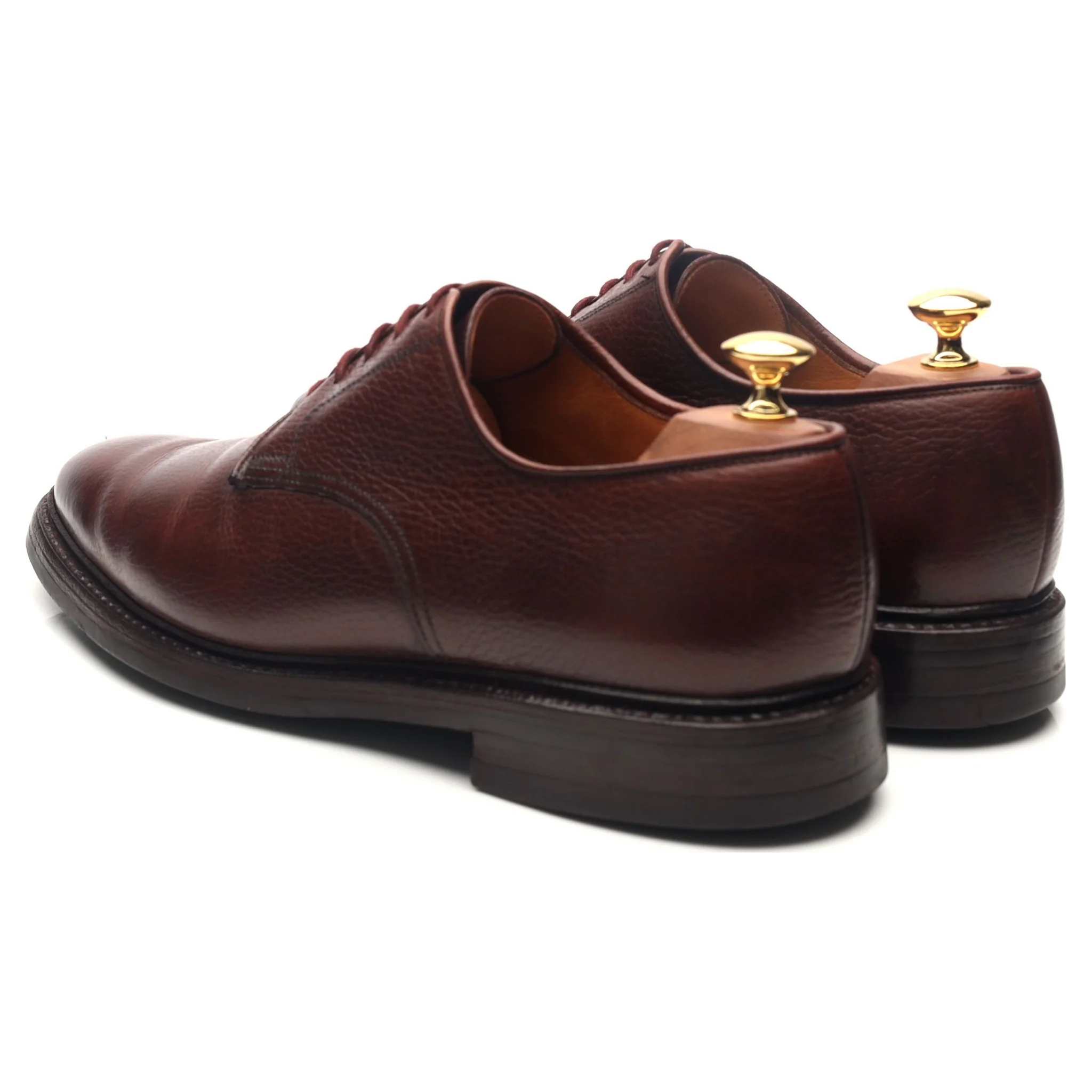 'Ashdown' Dark Brown Leather Derby UK 9 E - Image 3