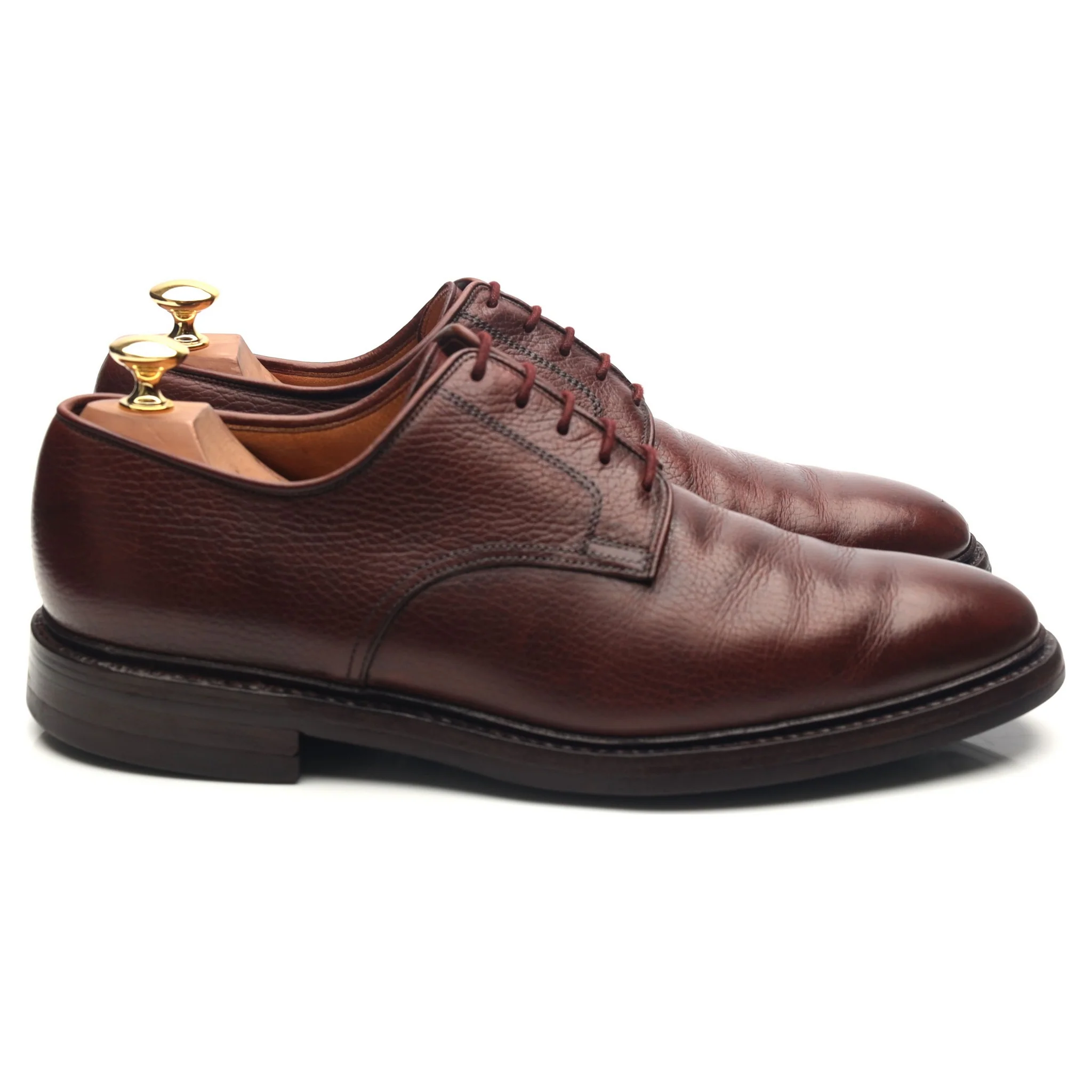 'Ashdown' Dark Brown Leather Derby UK 9 E - Image 6