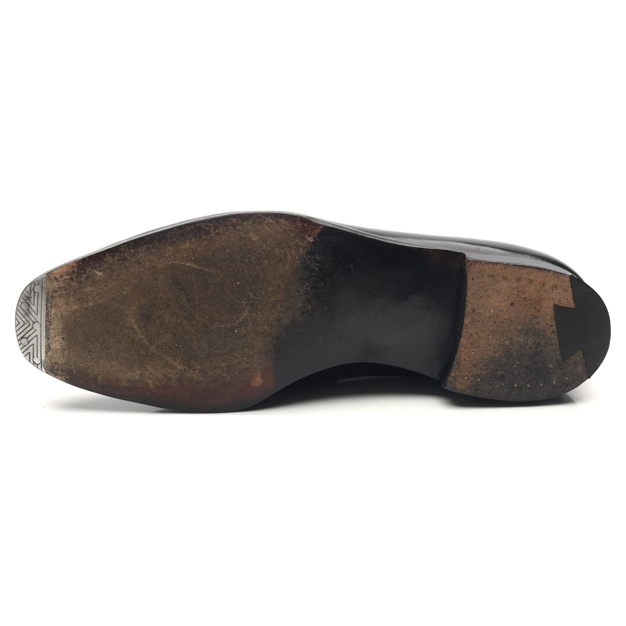'Marston' Black Leather Loafers UK 8 E - Image 10