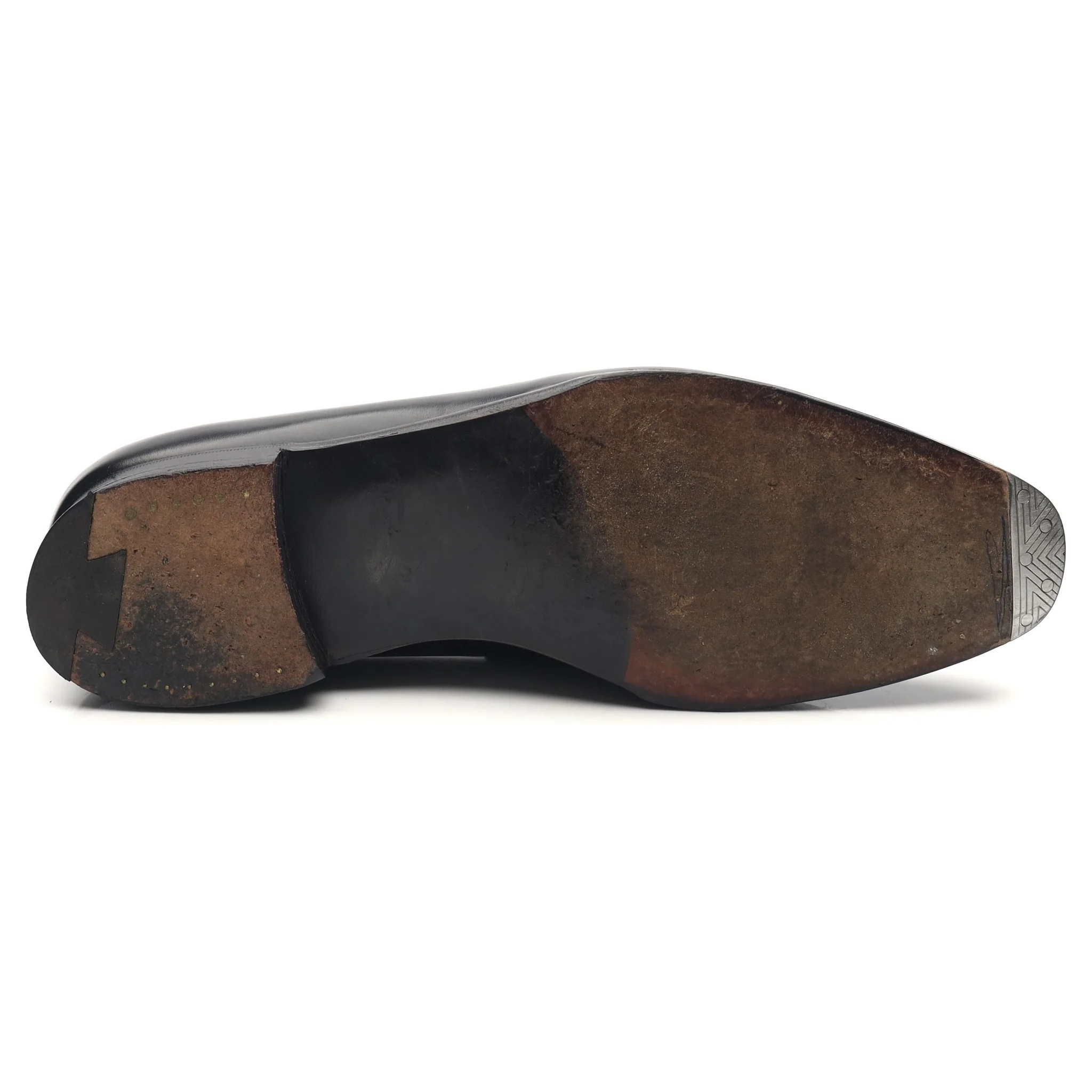 'Marston' Black Leather Loafers UK 8 E - Image 11