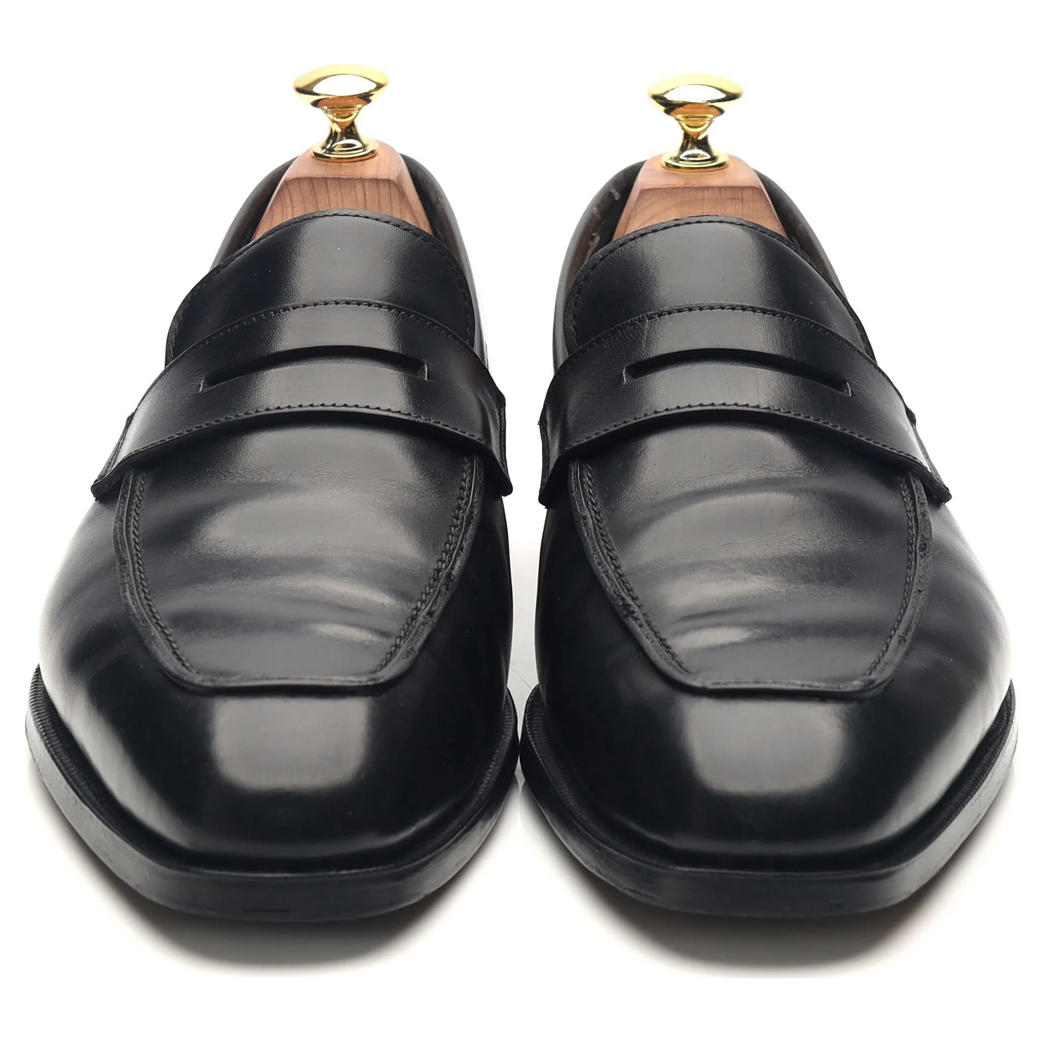 'Marston' Black Leather Loafers UK 8 E - Image 8