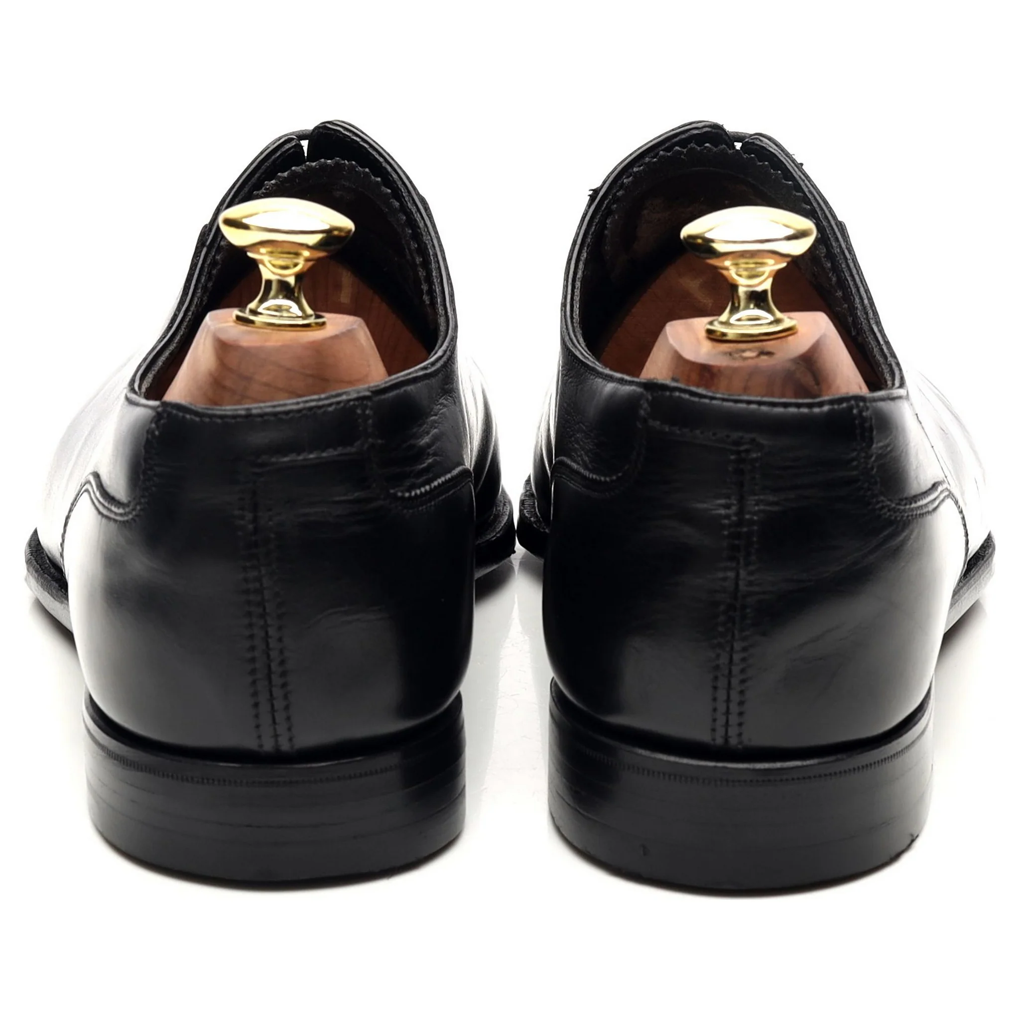 'Egerton' Black Leather Oxford UK 7.5 E - Image 4