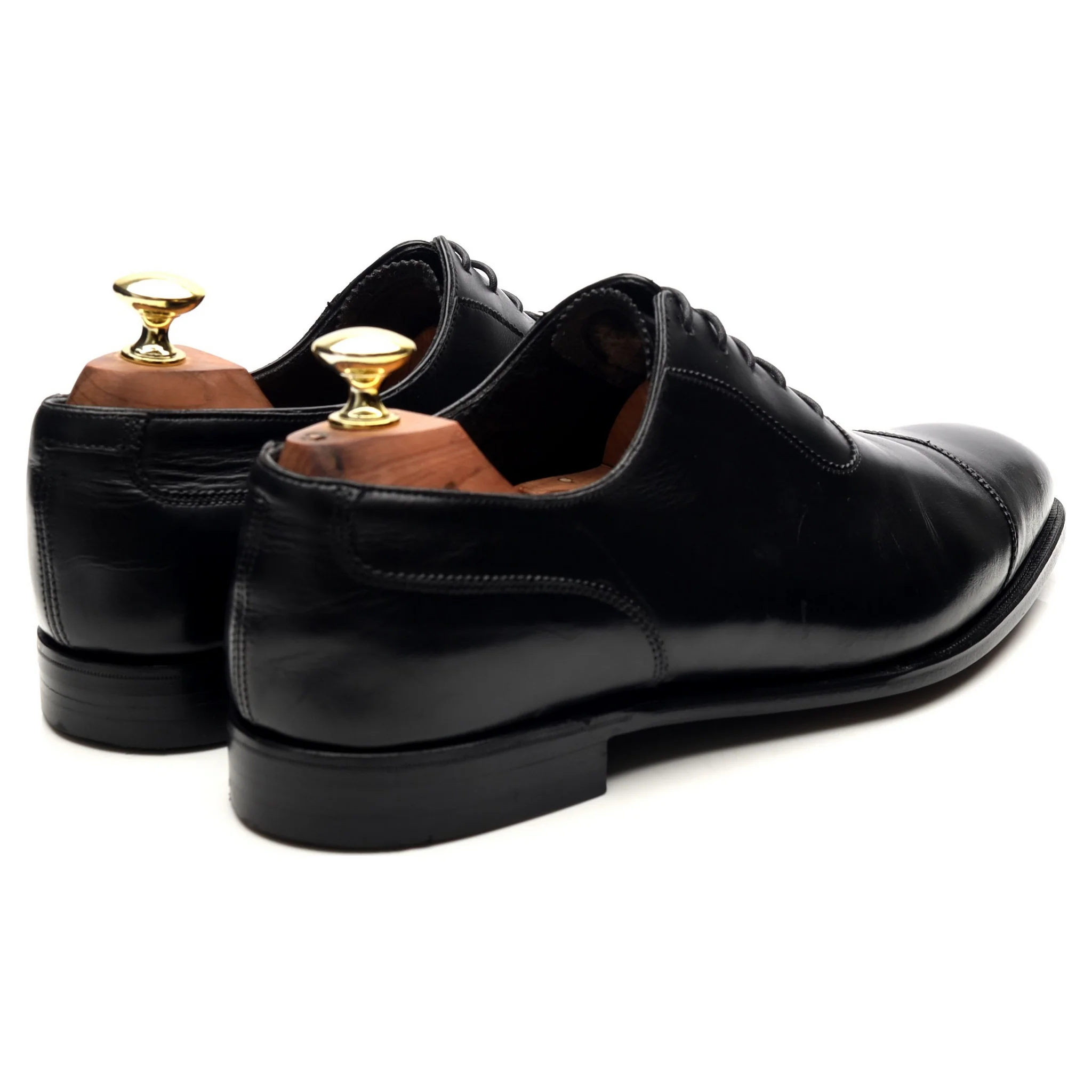 'Egerton' Black Leather Oxford UK 7.5 E - Image 5