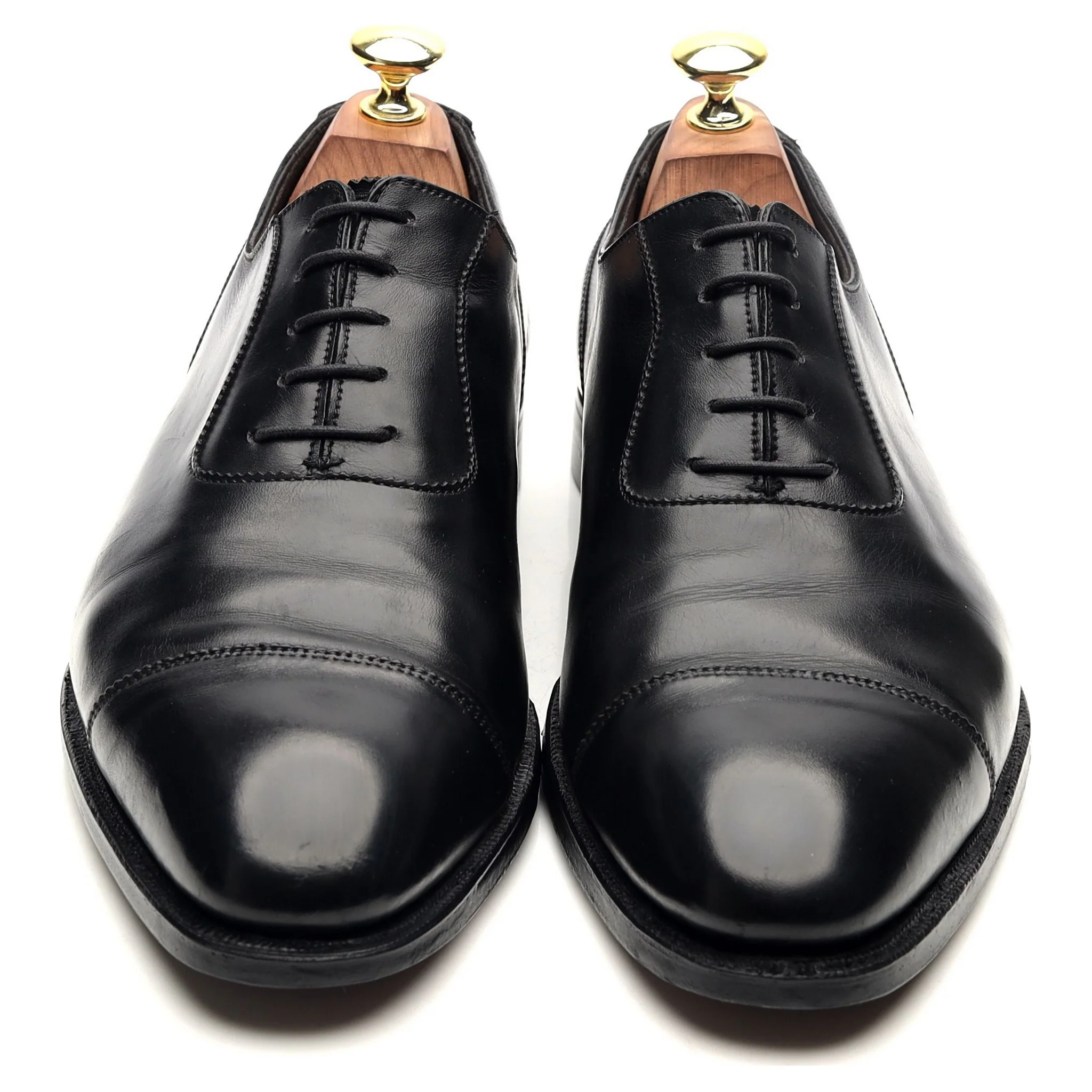 'Egerton' Black Leather Oxford UK 7.5 E - Image 9