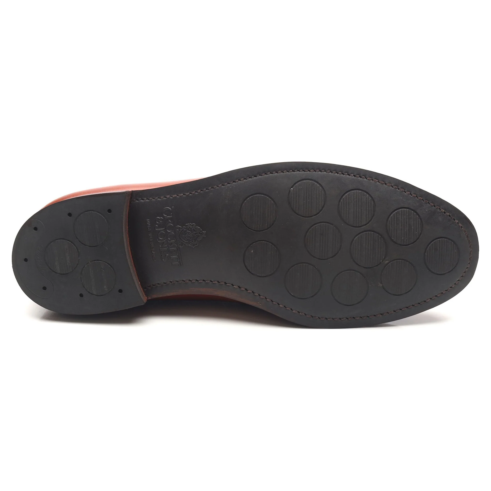 'Boston' Tan Brown Leather Loafers UK 8.5 E - Image 11