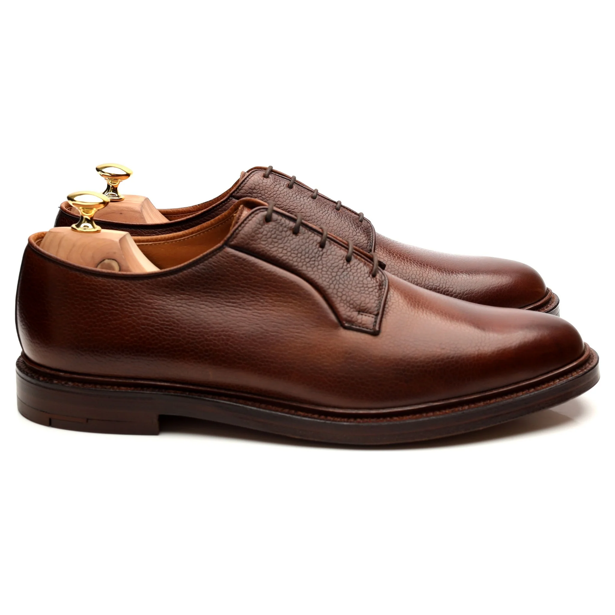 Brown Leather Derby UK 11 E - Image 6