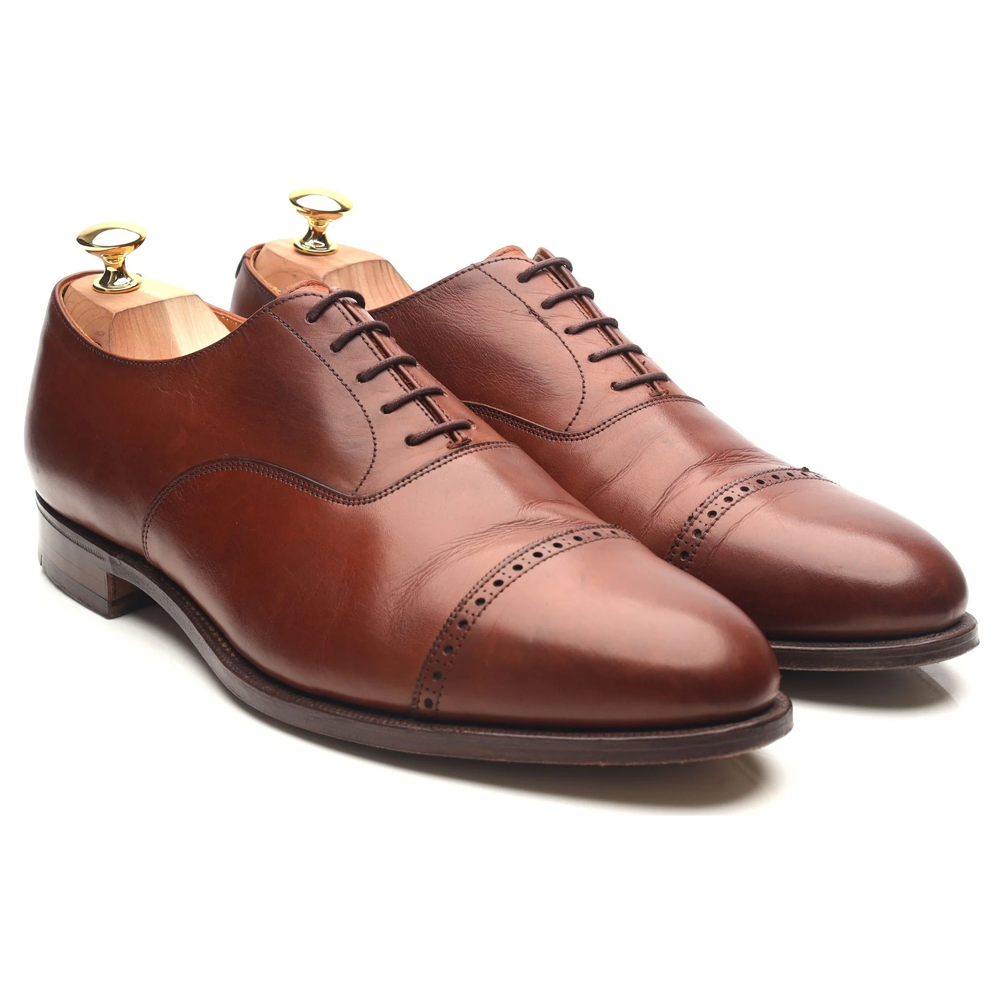 Tan Brown Leather Oxford UK 10.5 E US 11.5 D - Image 7