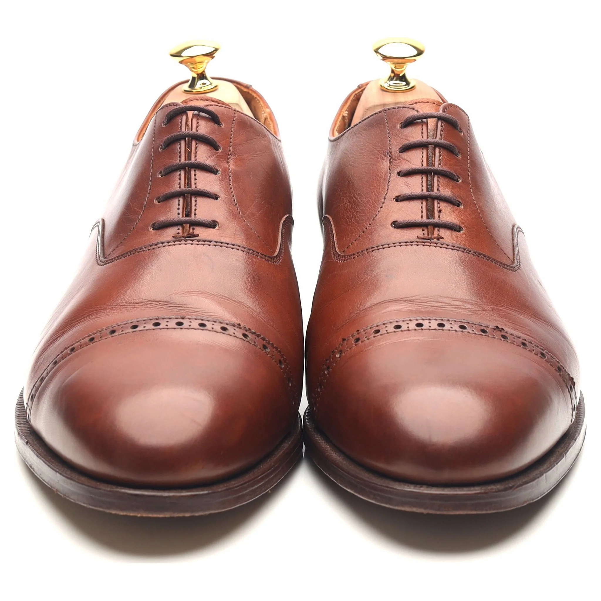 Tan Brown Leather Oxford UK 10.5 E US 11.5 D - Image 8