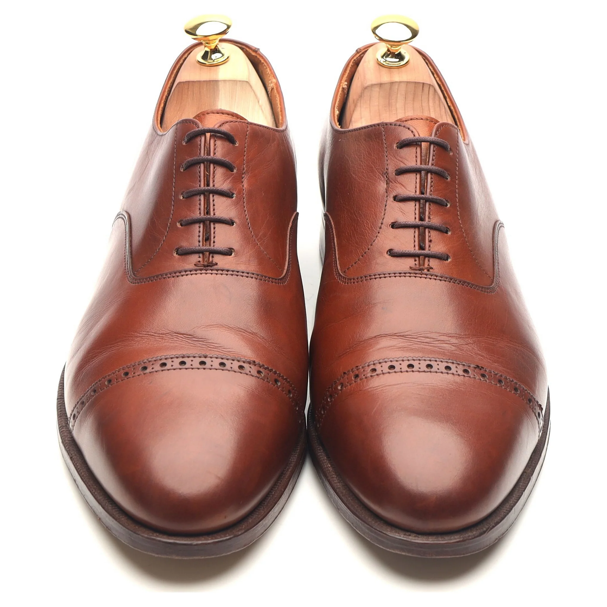 Tan Brown Leather Oxford UK 10.5 E US 11.5 D - Image 9