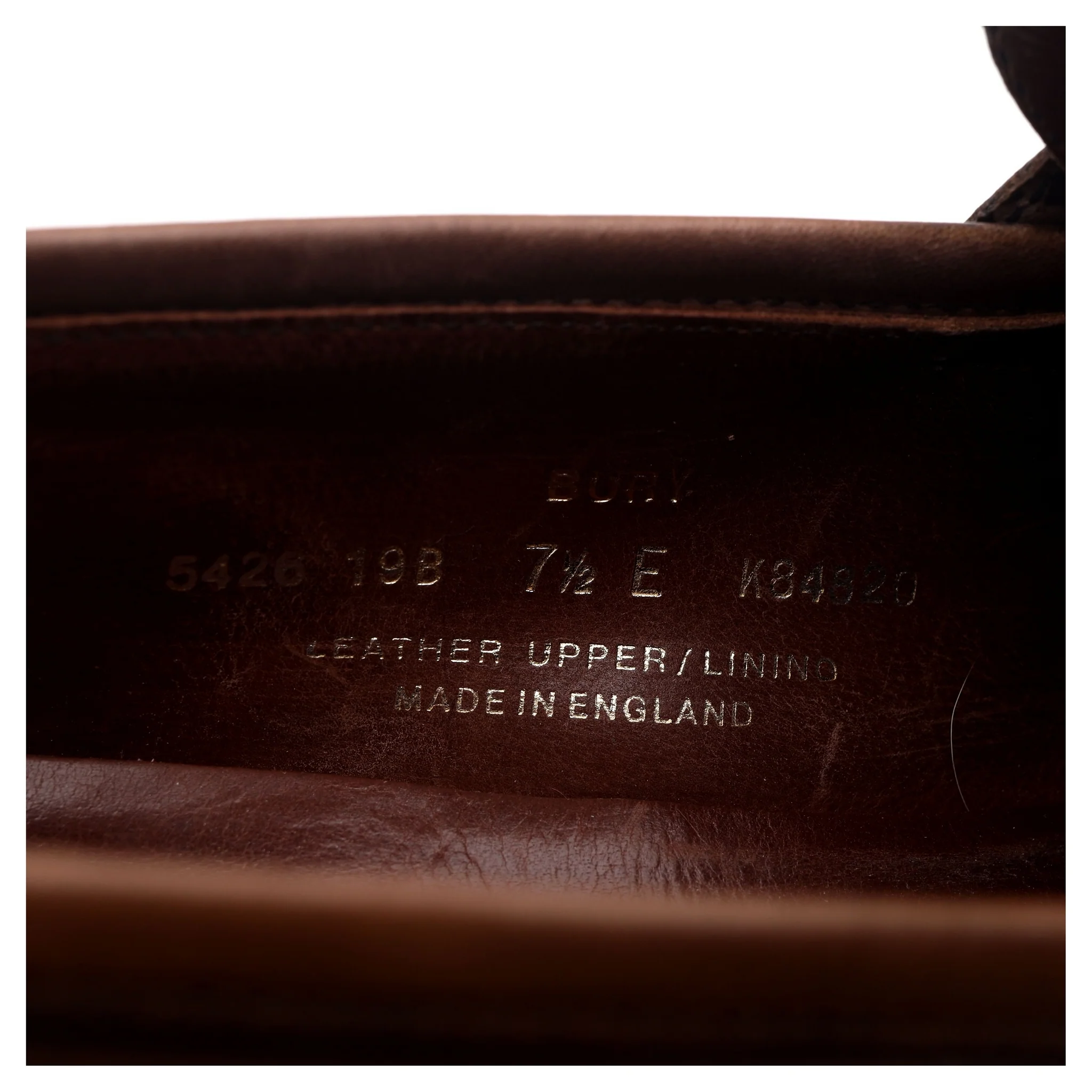 'Bury' Dark Brown Leather Loafers UK 7.5 E - Image 13