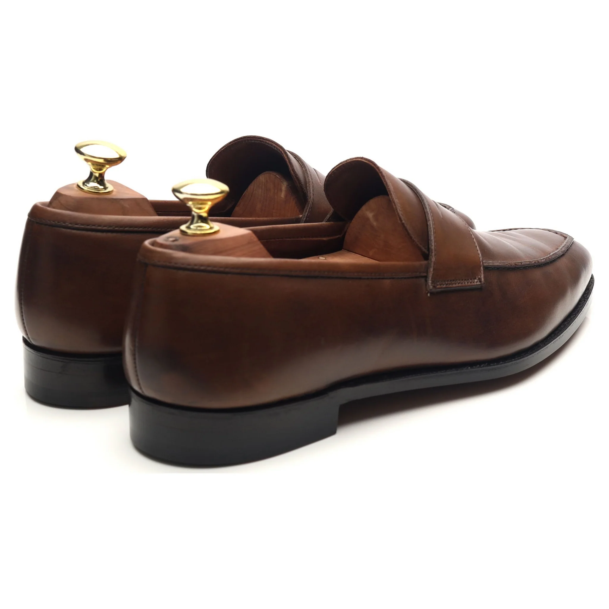 'Bury' Dark Brown Leather Loafers UK 7.5 E - Image 5