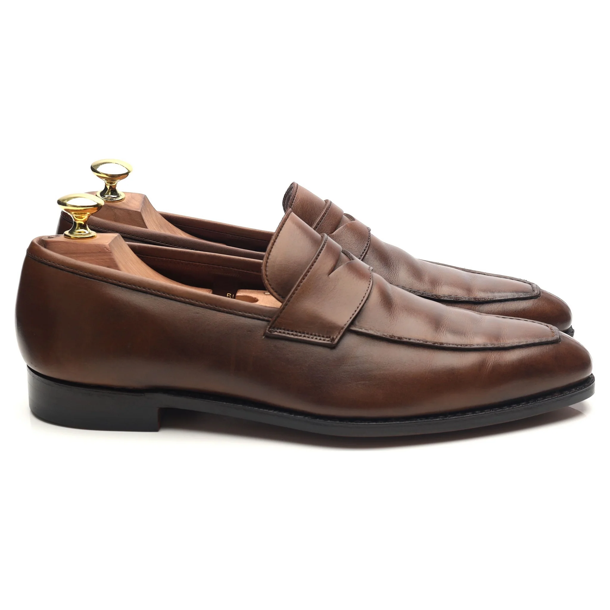 'Bury' Dark Brown Leather Loafers UK 7.5 E - Image 6