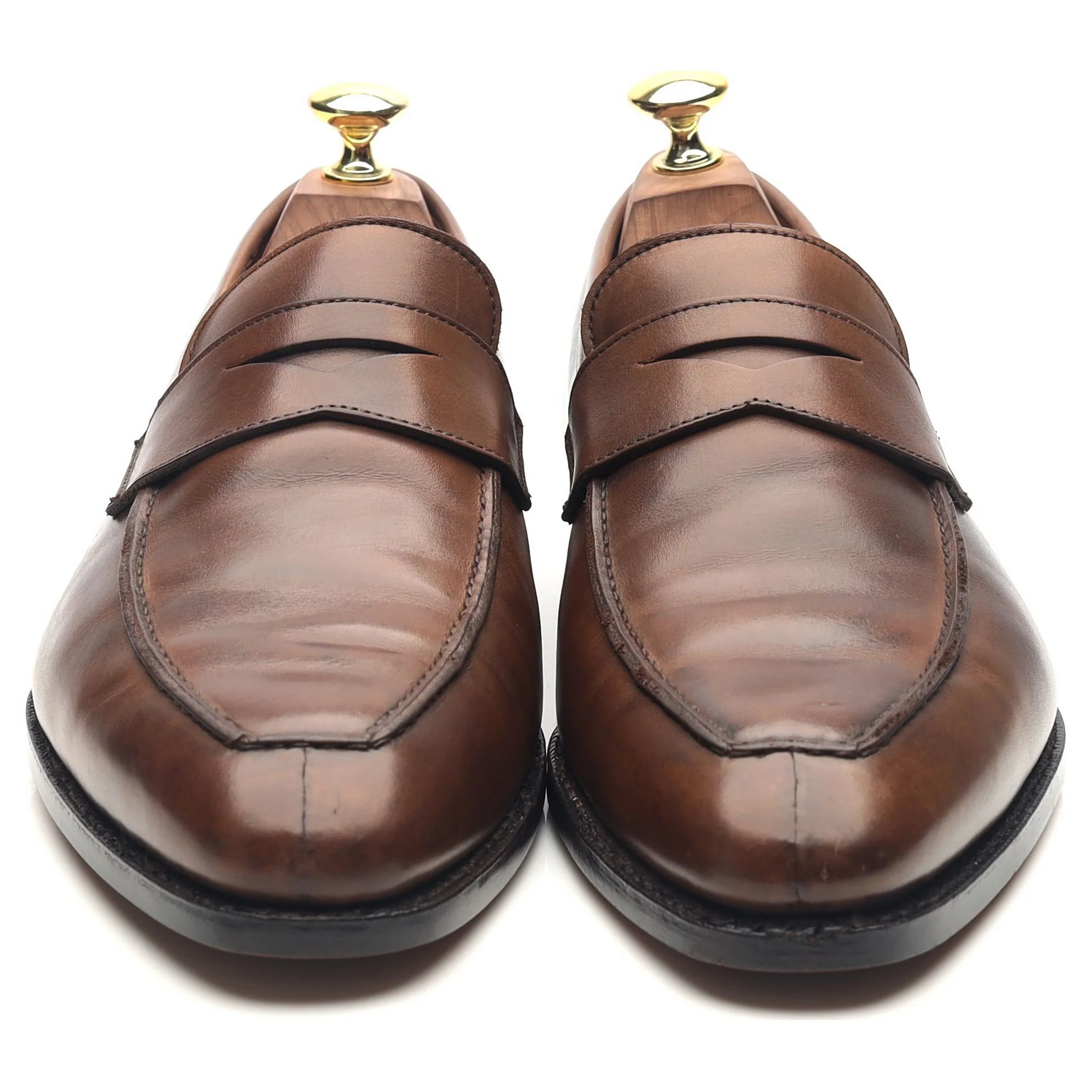 'Bury' Dark Brown Leather Loafers UK 7.5 E - Image 8
