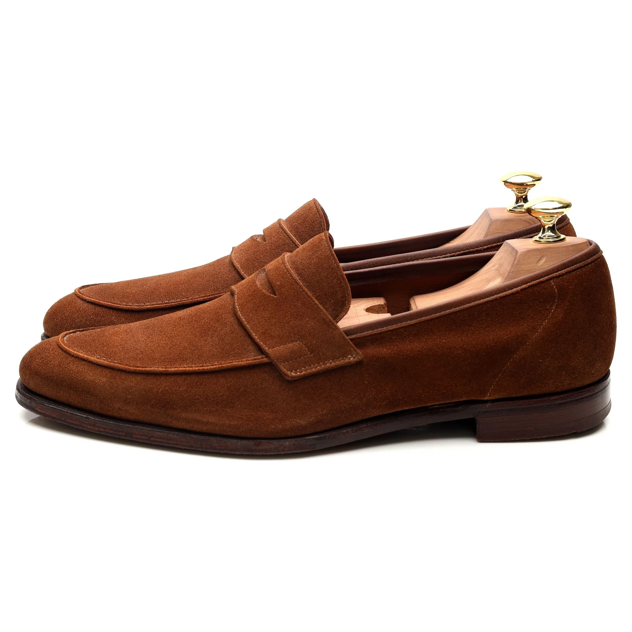 'Cadogan' Brown Suede Loafers UK 8 E - Image 2