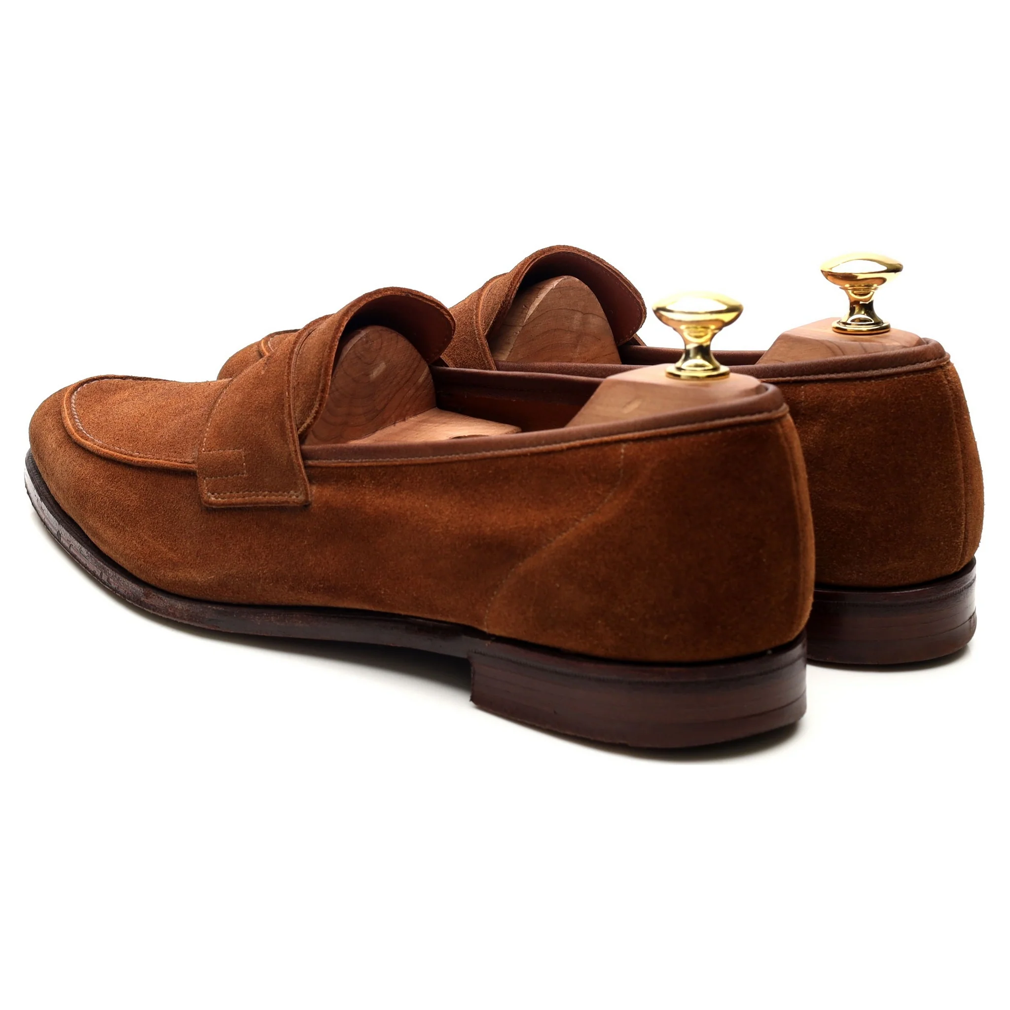 'Cadogan' Brown Suede Loafers UK 8 E - Image 3