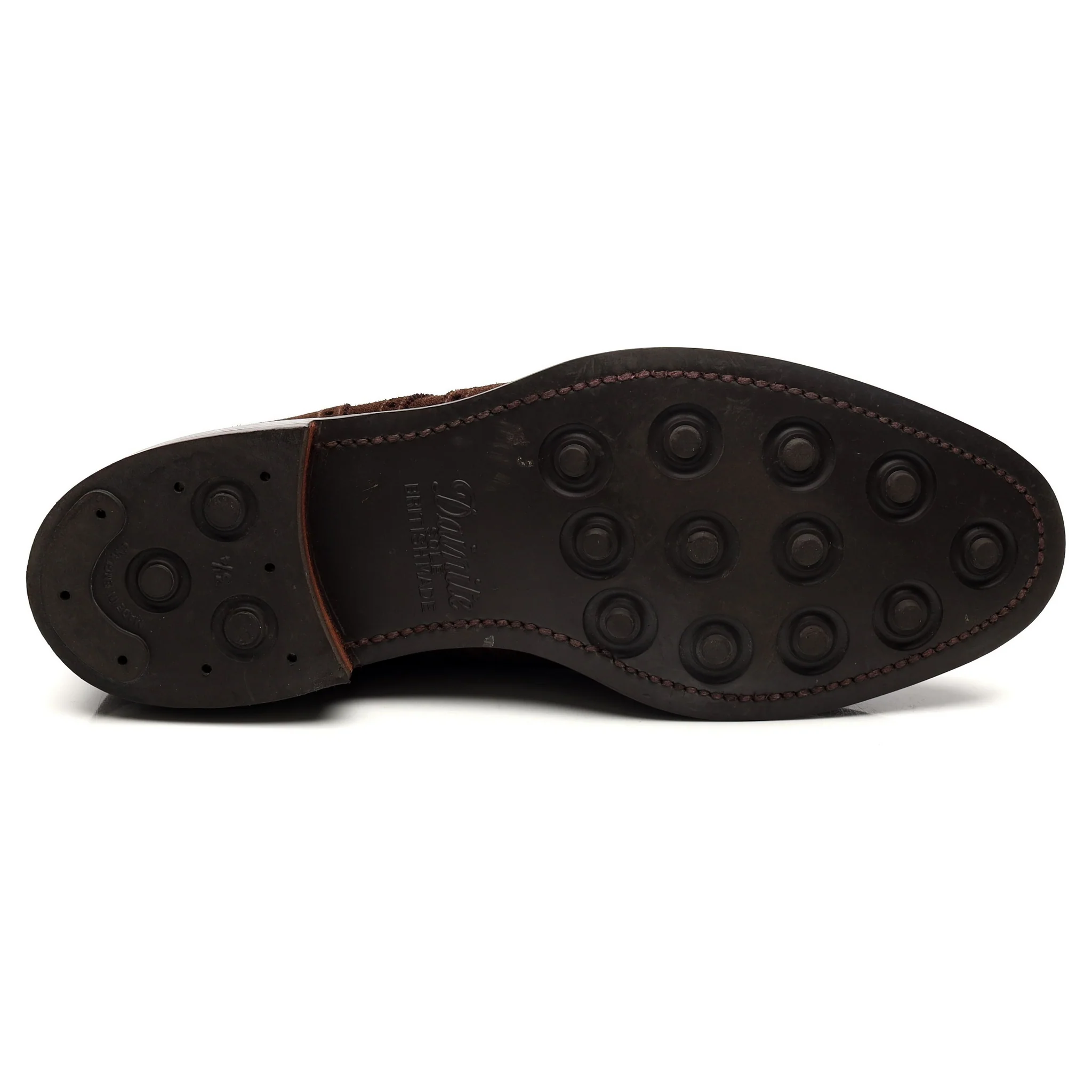 'Cardiff' Dark Brown Suede Derby Brogues UK 9 E - Image 11