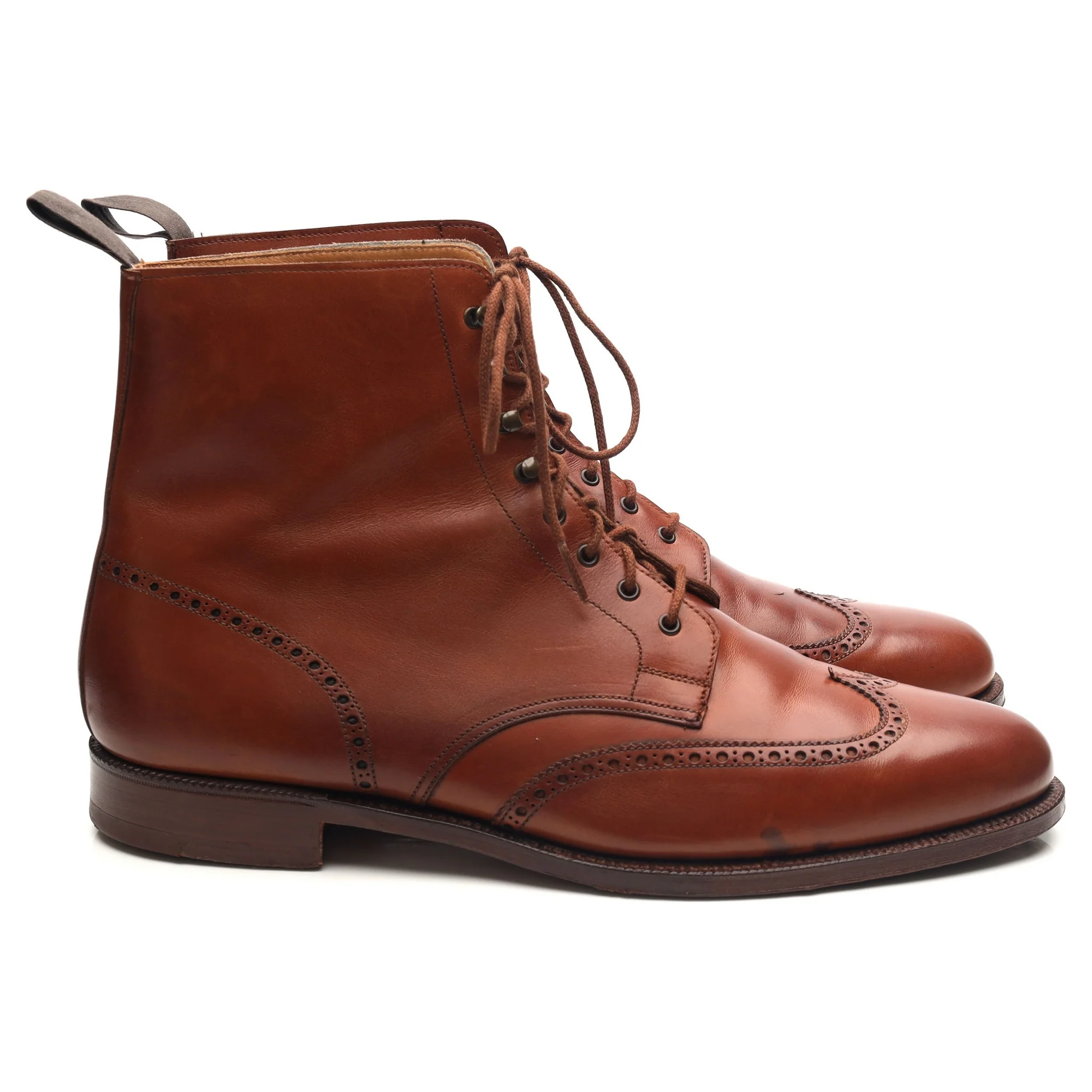 'Cavalry' Tan Brown Leather Boots UK 11 E - Image 6