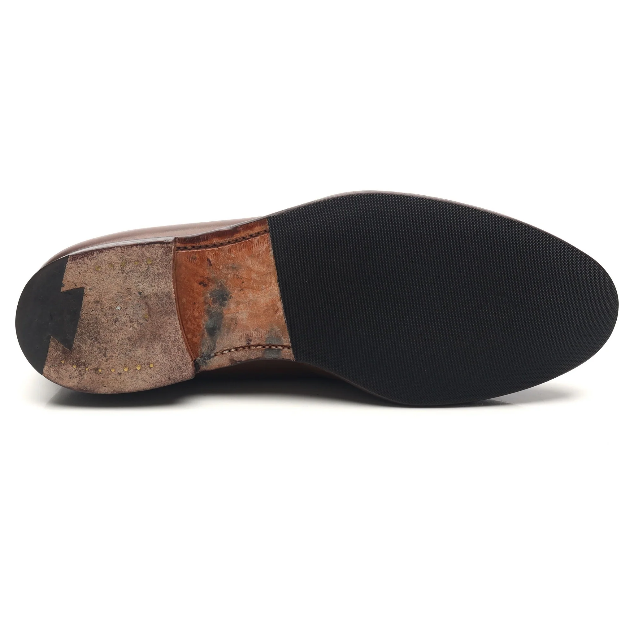 'Cavendish 2' Dark Brown Leather Tassel Loafers UK 7.5 E - Image 11