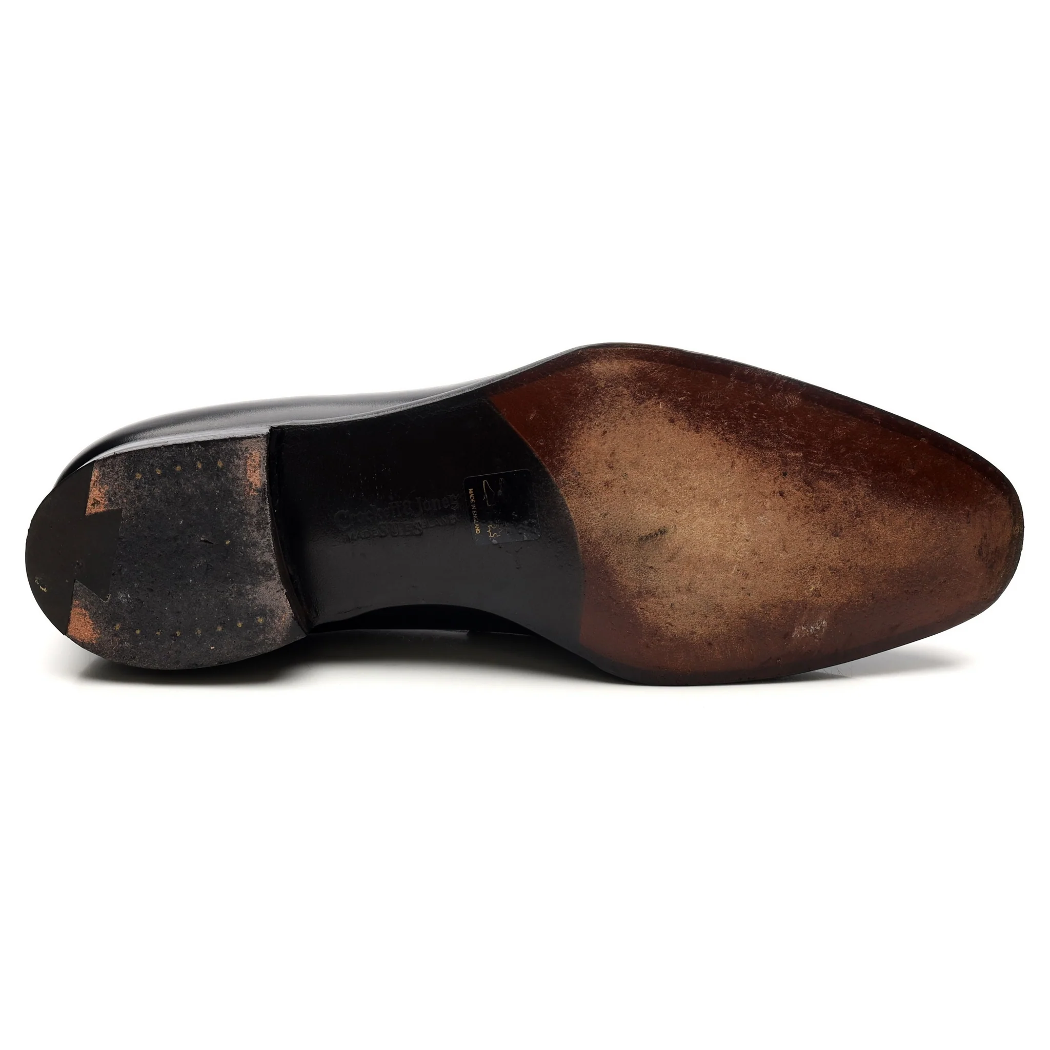 'Crawford' Black Leather Loafers UK 8.5 E - Image 11
