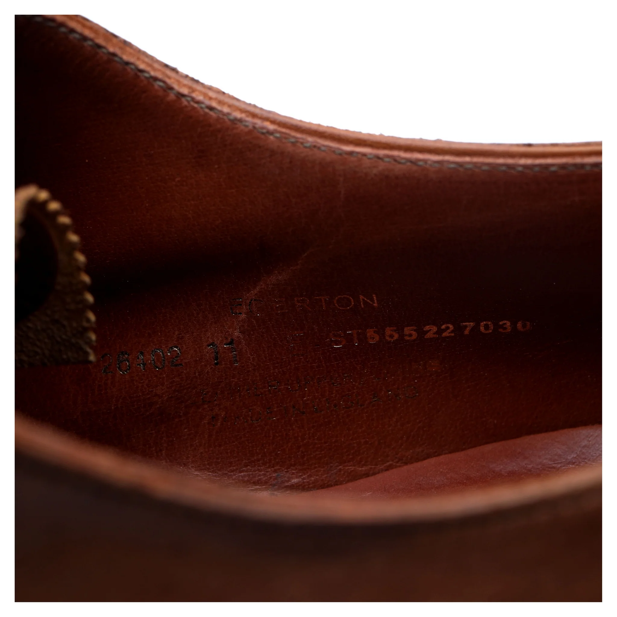 'Egerton' Tan Brown Leather Oxford UK 11 E - Image 13