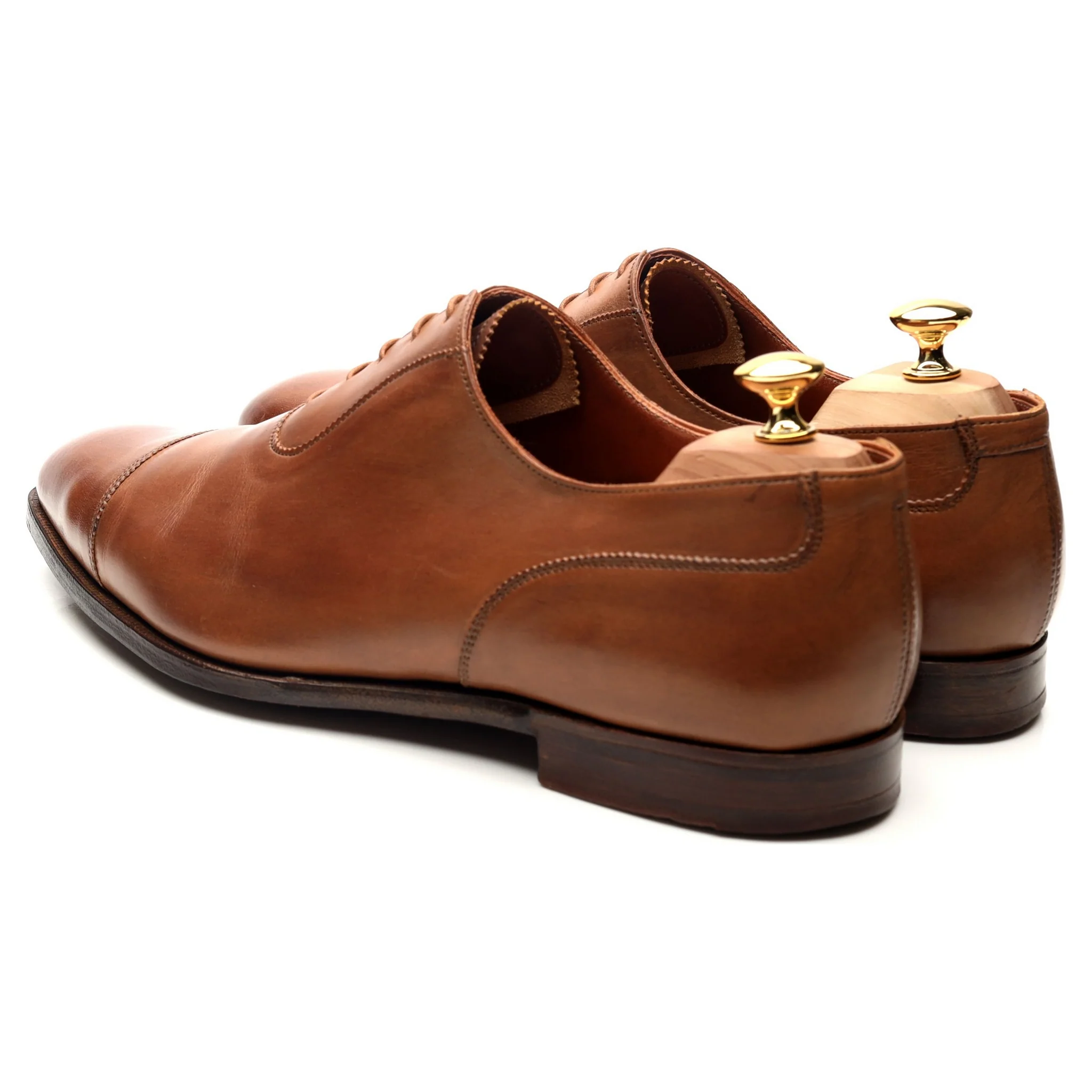'Egerton' Tan Brown Leather Oxford UK 11 E - Image 3