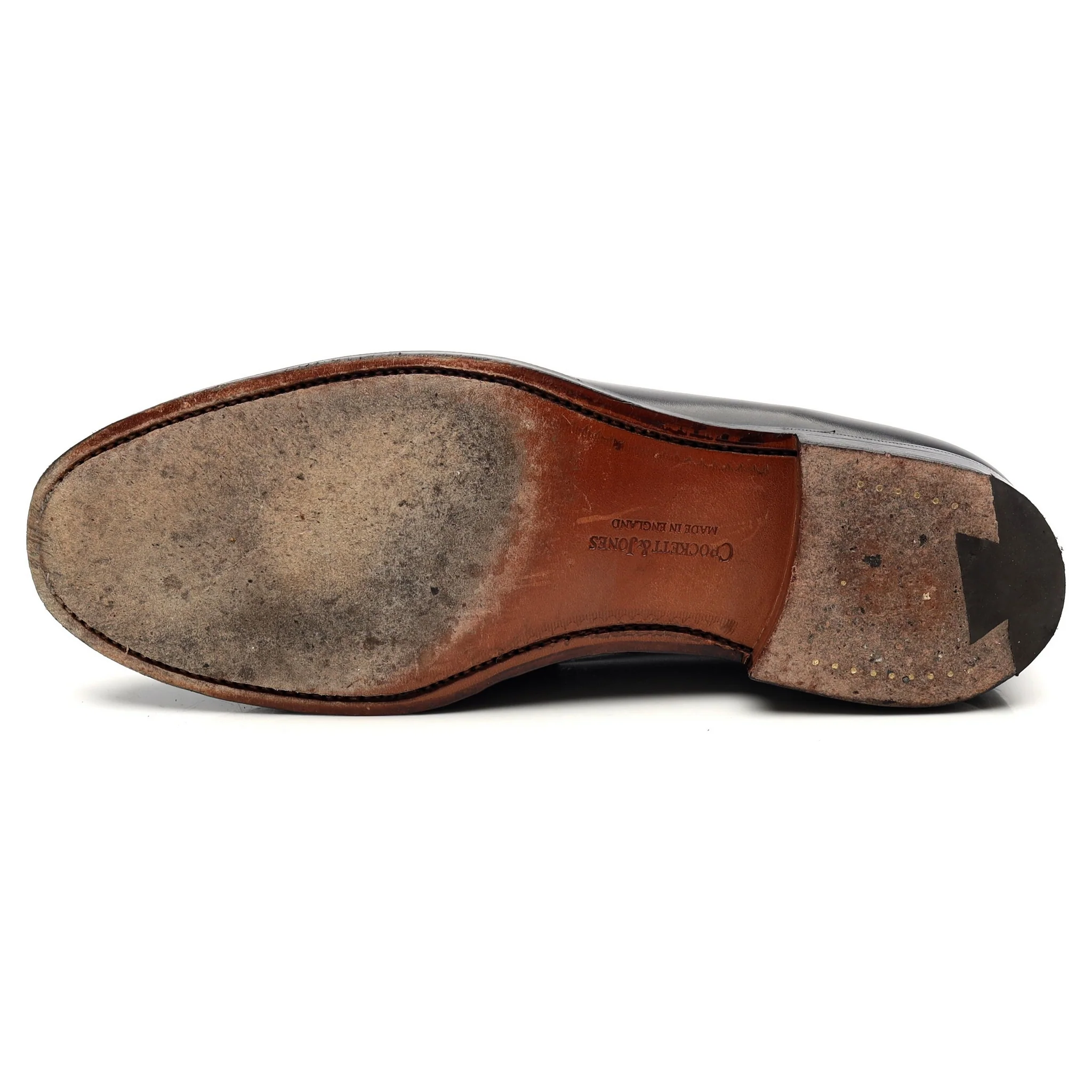'Grantham 2' Black Leather Loafers UK 7 E - Image 10