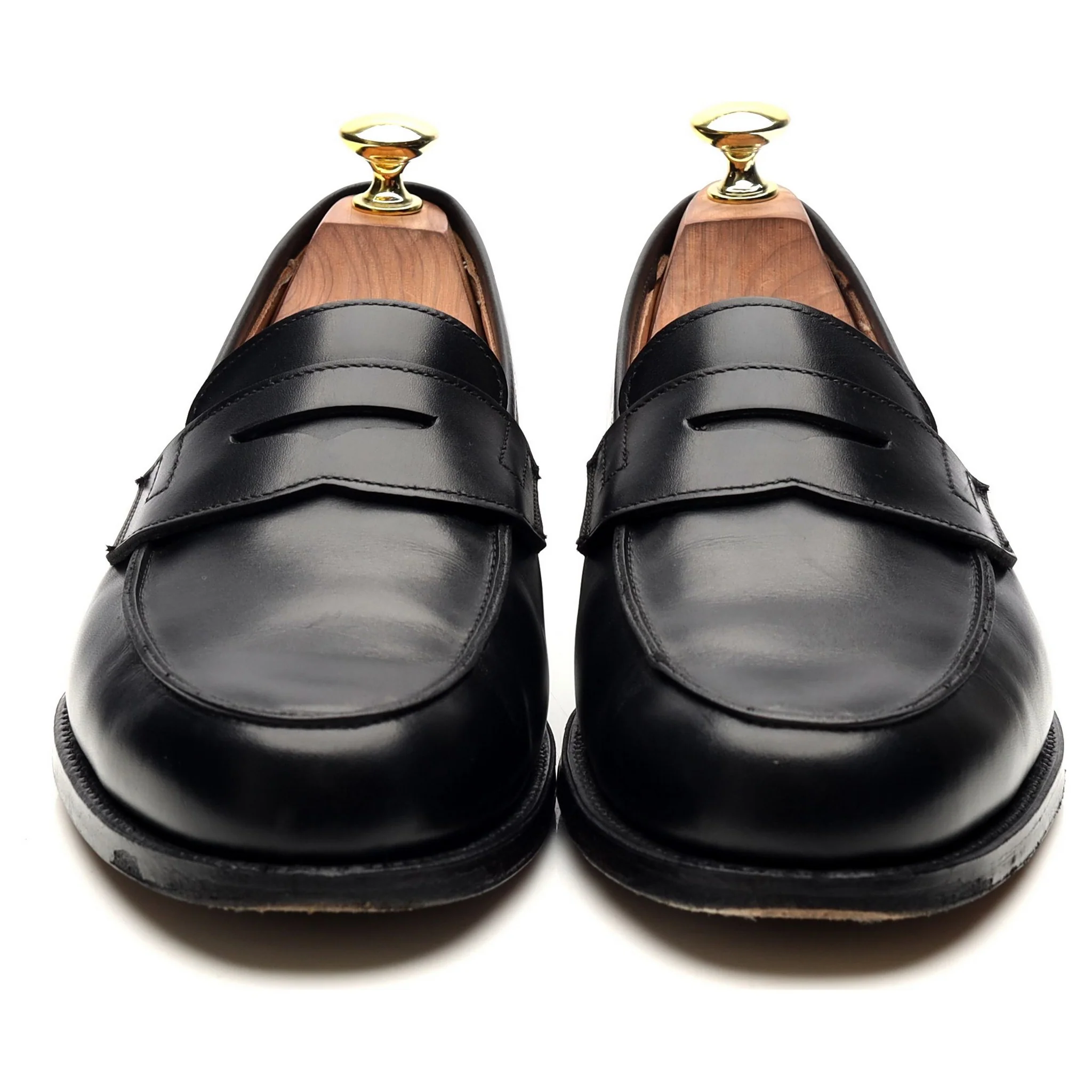 'Grantham 2' Black Leather Loafers UK 7 E - Image 8