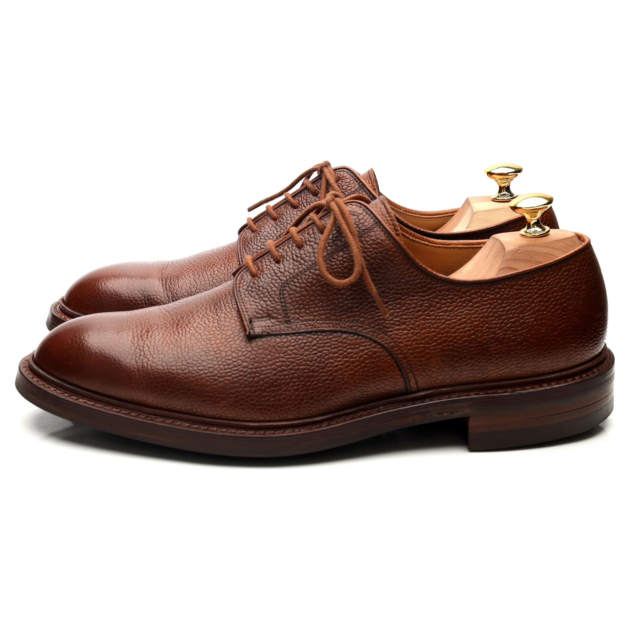 'Grasmere' Tan Brown Leather Derby UK 10.5 E - Image 2