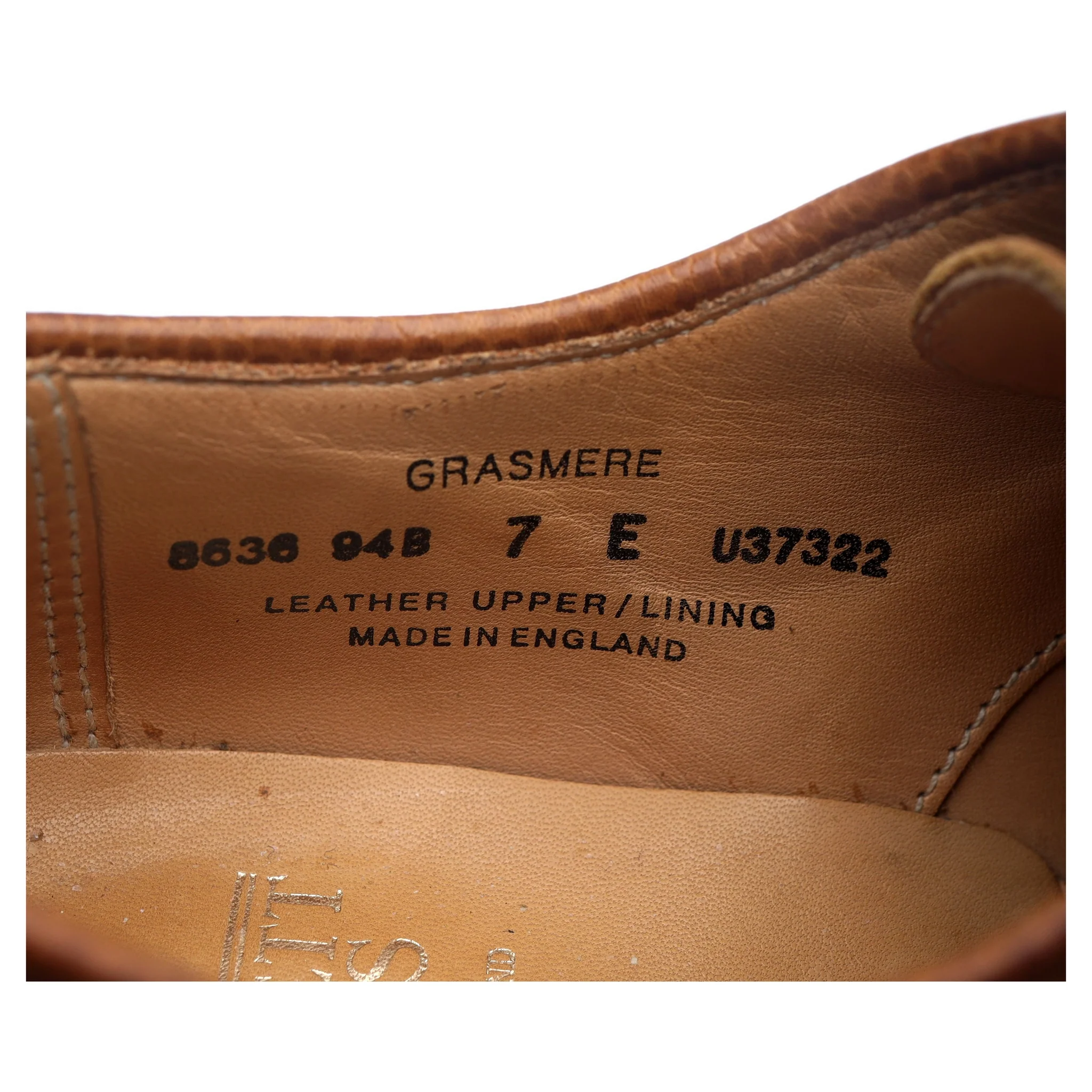'Grasmere' Tan Brown Leather Derby UK 7 E - Image 13