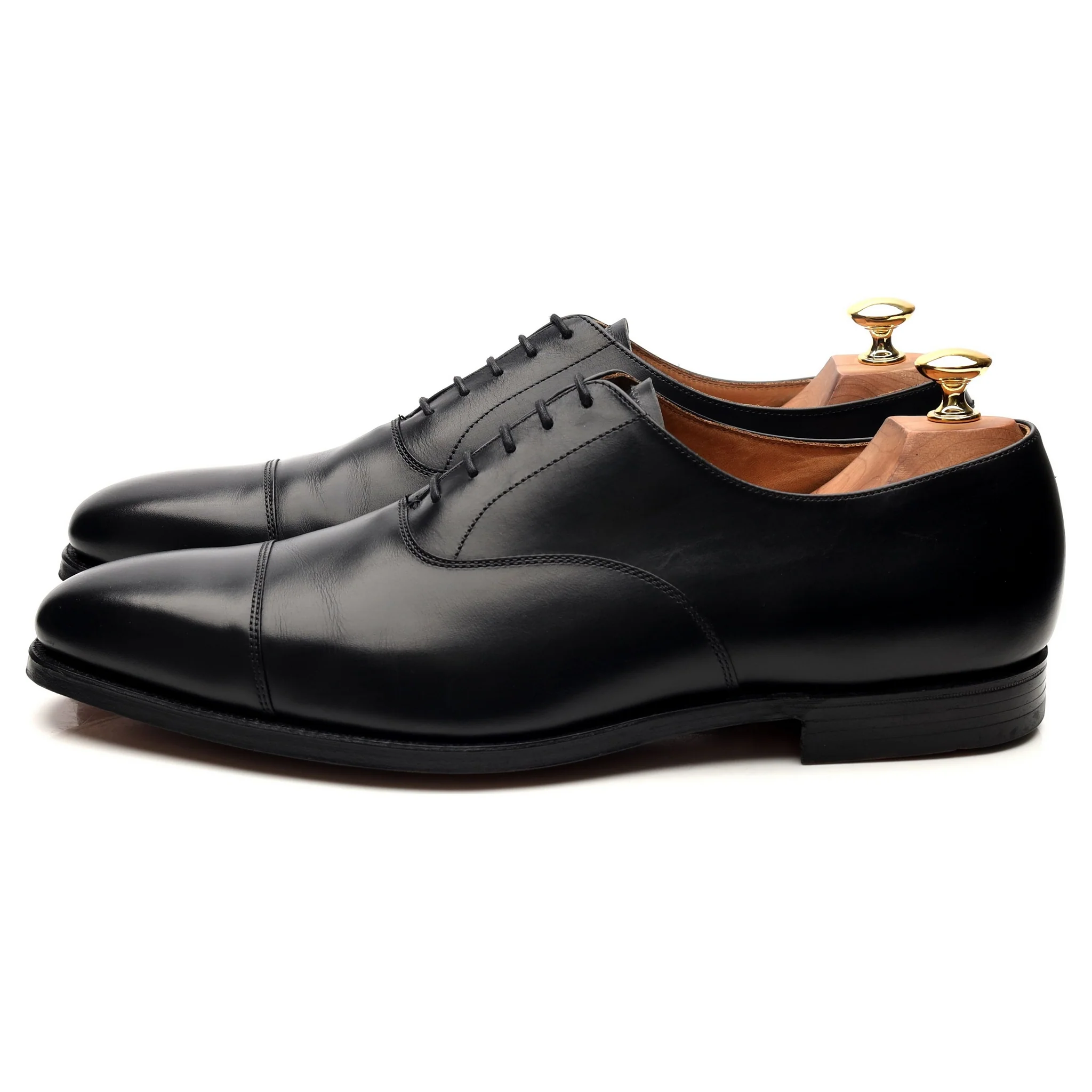 'Hallam' Black Leather Oxford UK 9.5 F - Image 2