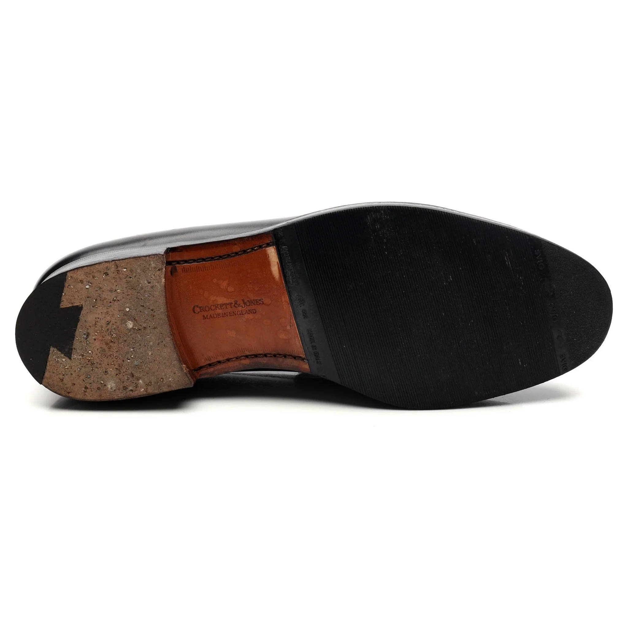 'Henley' Black Leather Loafers UK 9 E - Image 11