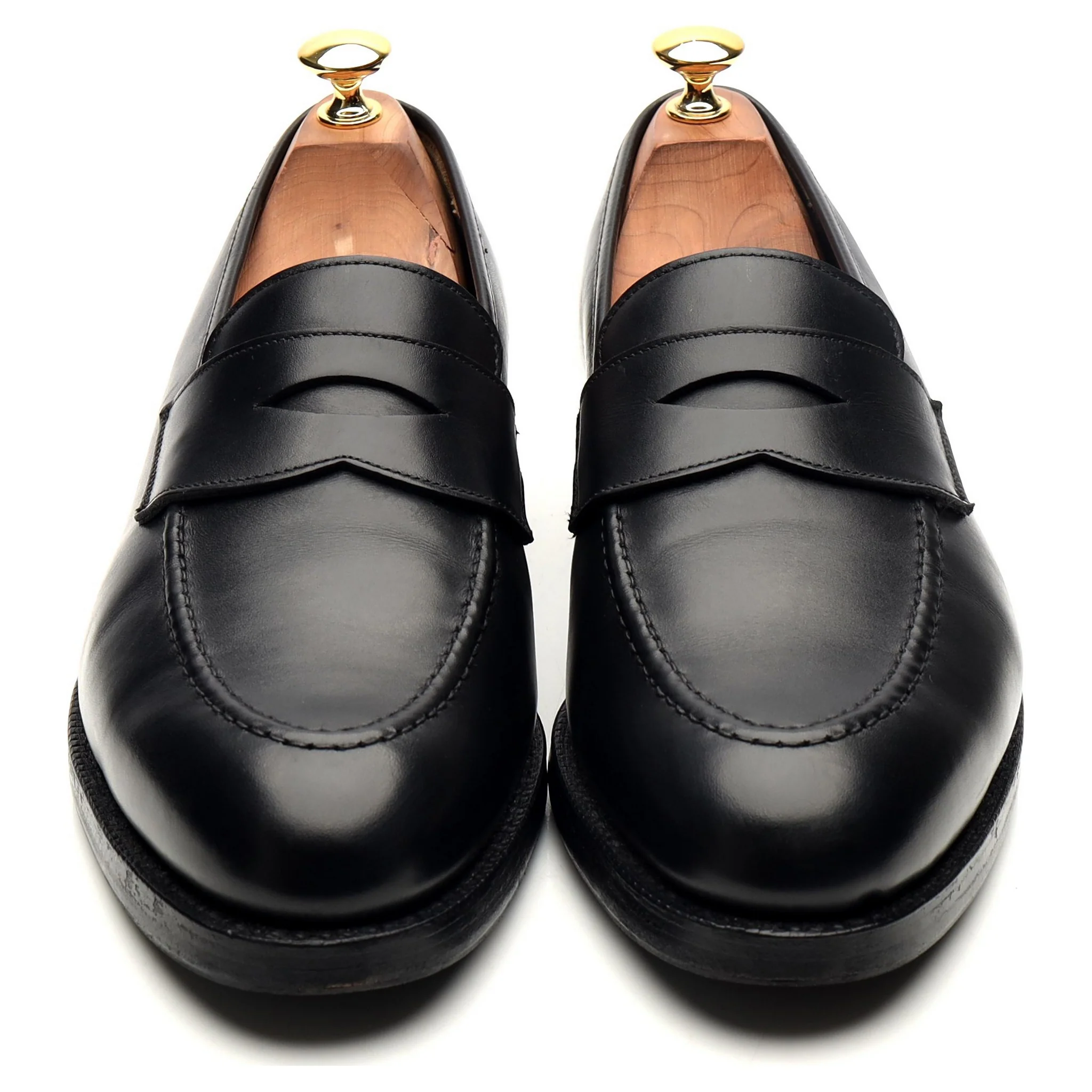 'Henley' Black Leather Loafers UK 9 E - Image 9