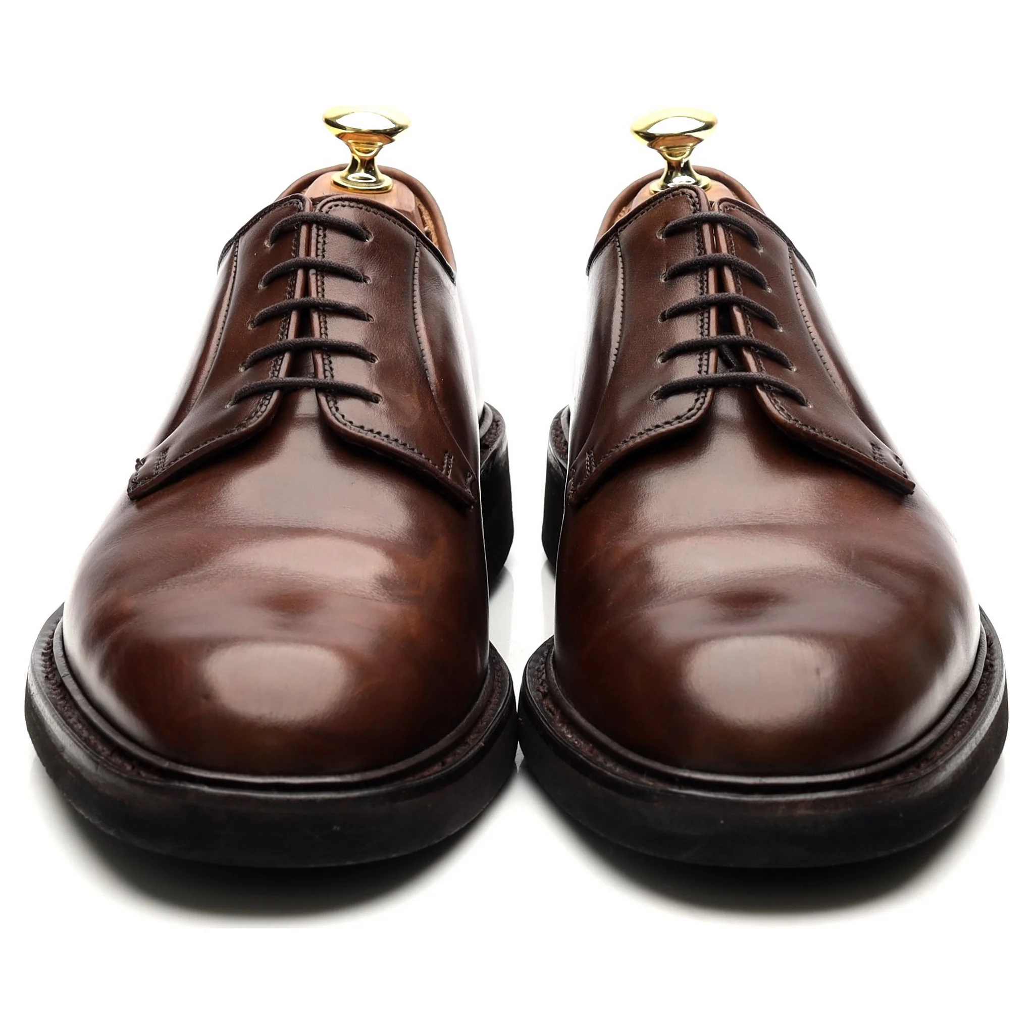 'Lanark 3' Dark Brown Leather Derby UK 7 E - Image 8