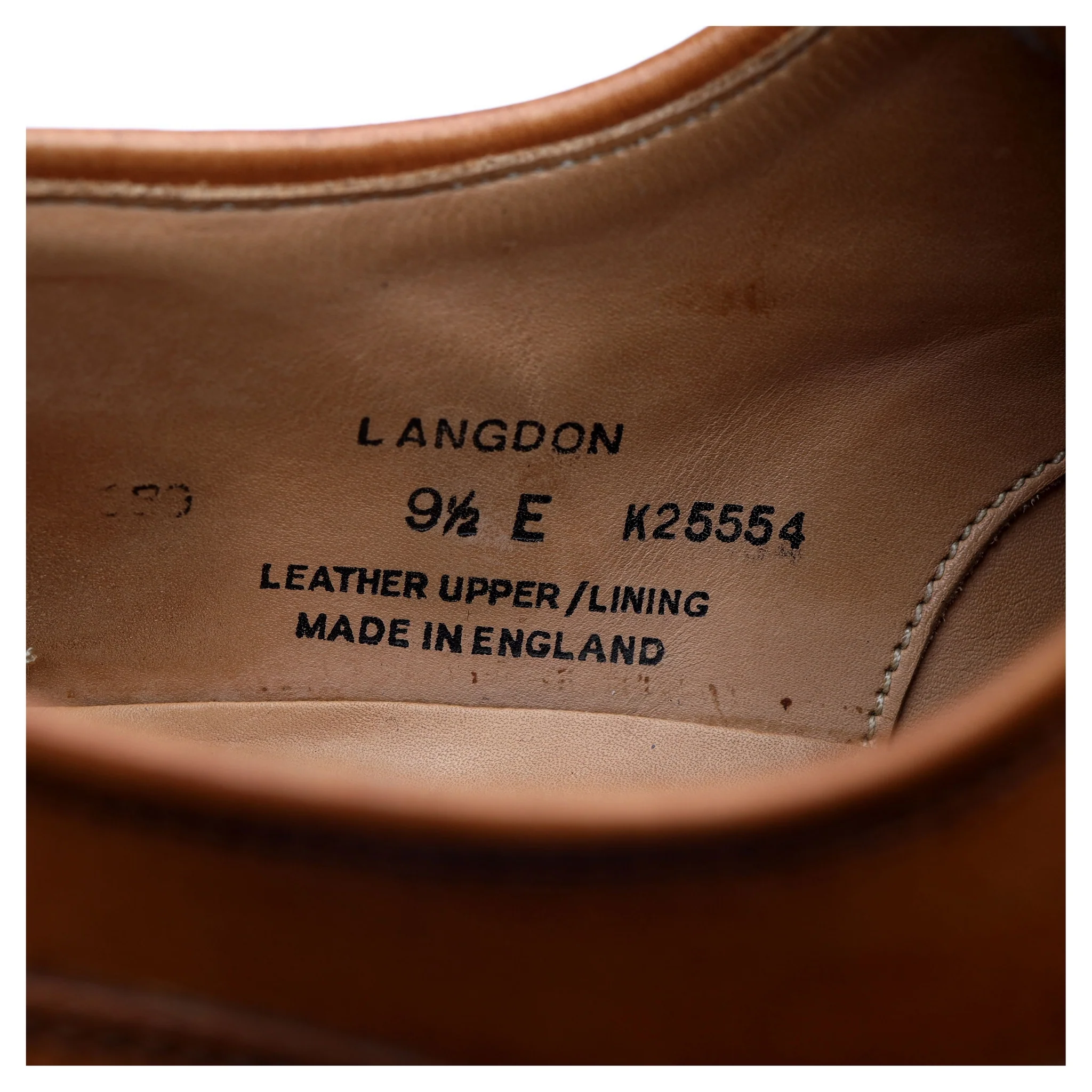 'Langdon' Tan Brown Leather Split Toe Derby UK 9.5 E - Image 13