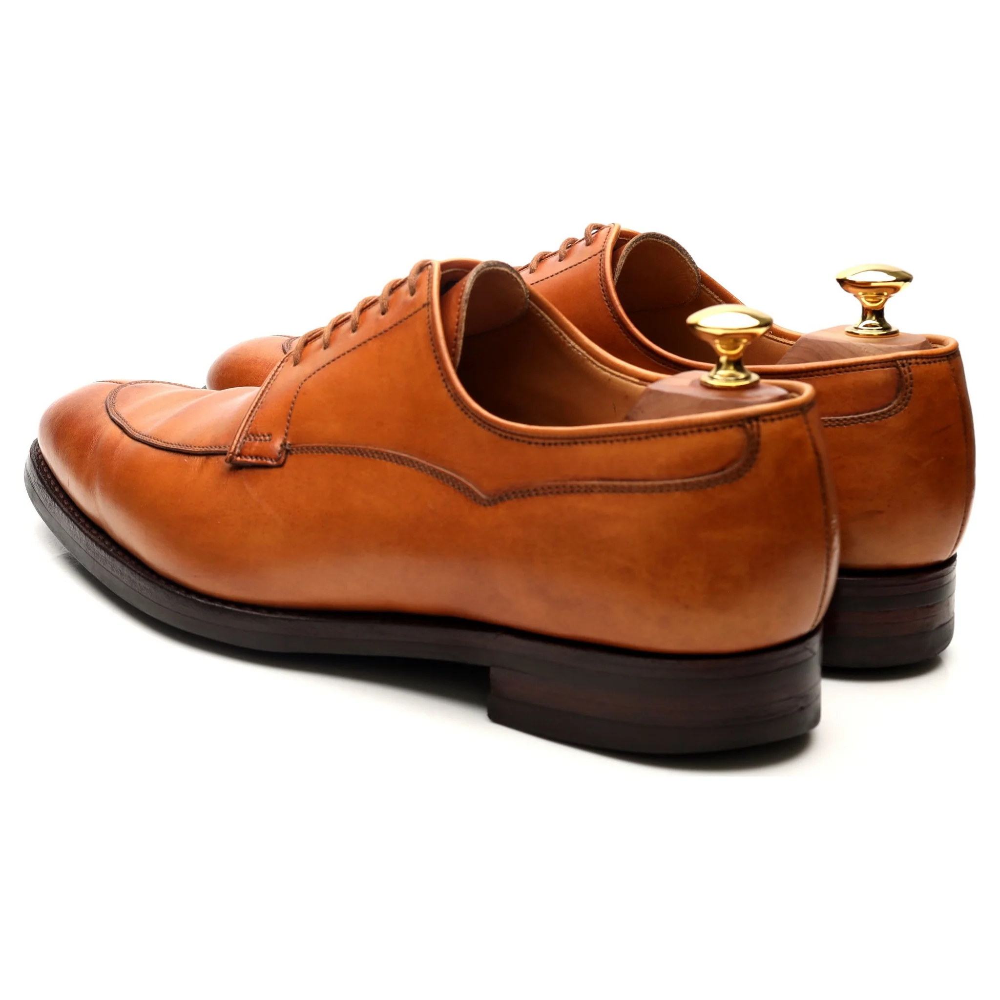 'Langdon' Tan Brown Leather Split Toe Derby UK 9.5 E - Image 3