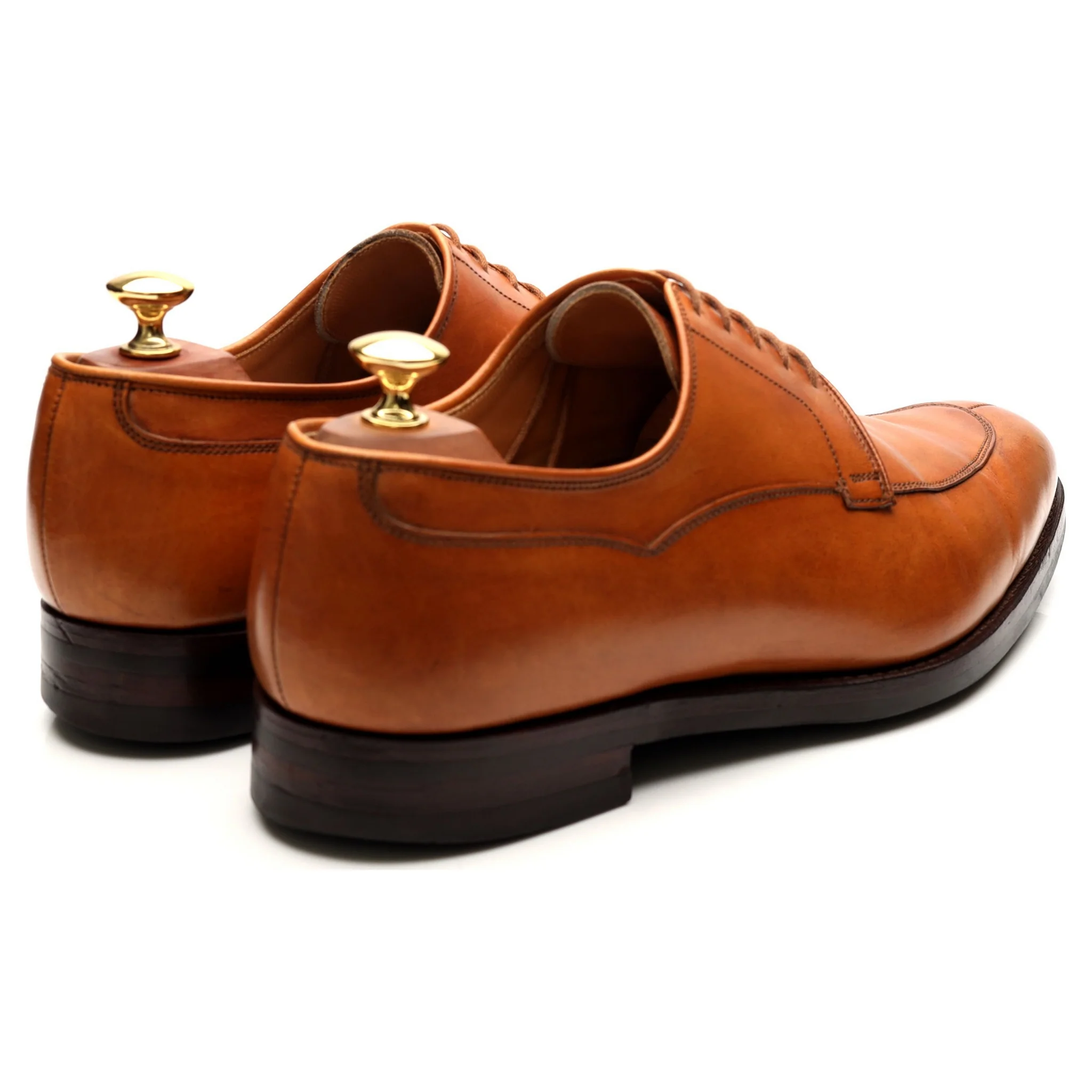 'Langdon' Tan Brown Leather Split Toe Derby UK 9.5 E - Image 5