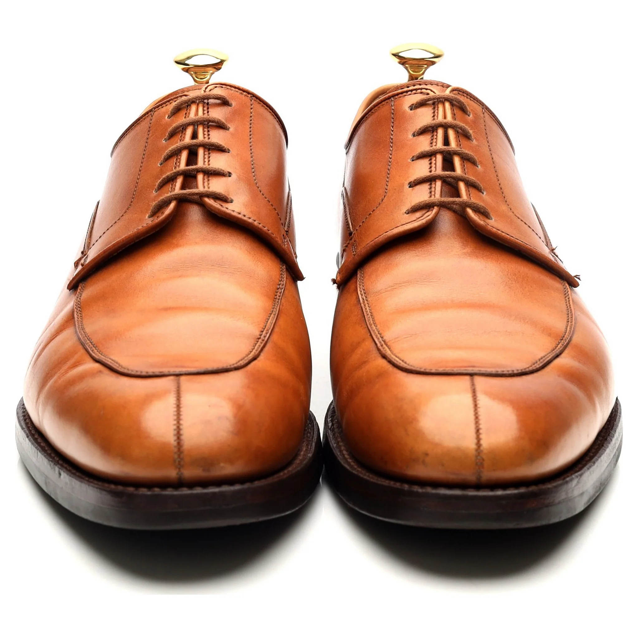 'Langdon' Tan Brown Leather Split Toe Derby UK 9.5 E - Image 8
