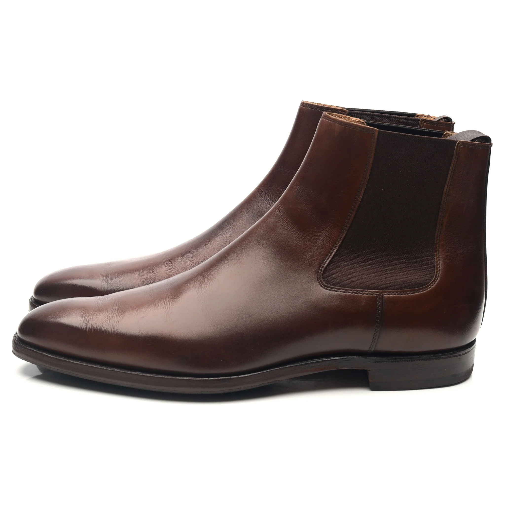 'Lingfield' Dark Brown Leather Chelsea Boots UK 7 E - Image 2