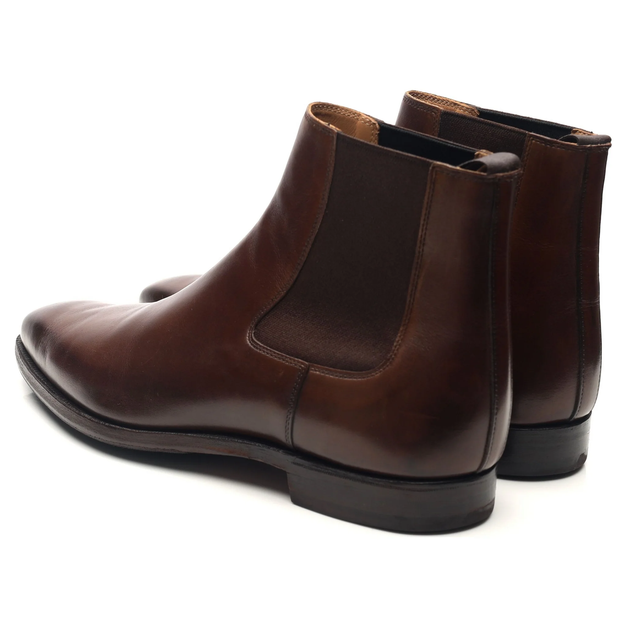 'Lingfield' Dark Brown Leather Chelsea Boots UK 7 E - Image 3