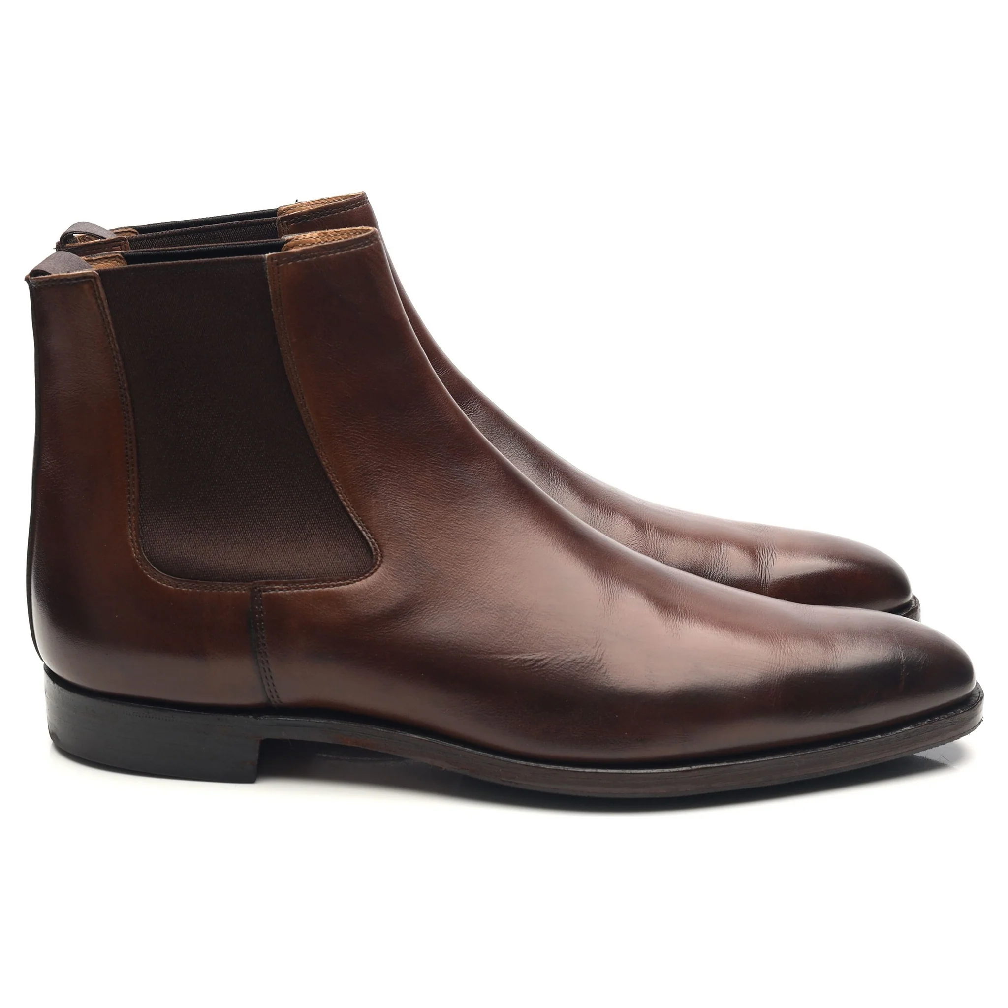 'Lingfield' Dark Brown Leather Chelsea Boots UK 7 E - Image 6