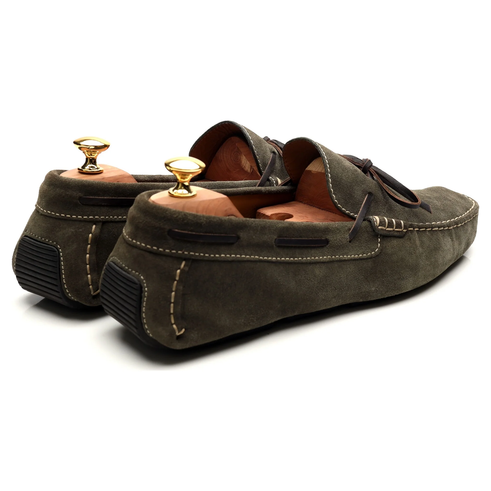 'Napoli' Green Suede Driving Loafers UK 11 - Image 5