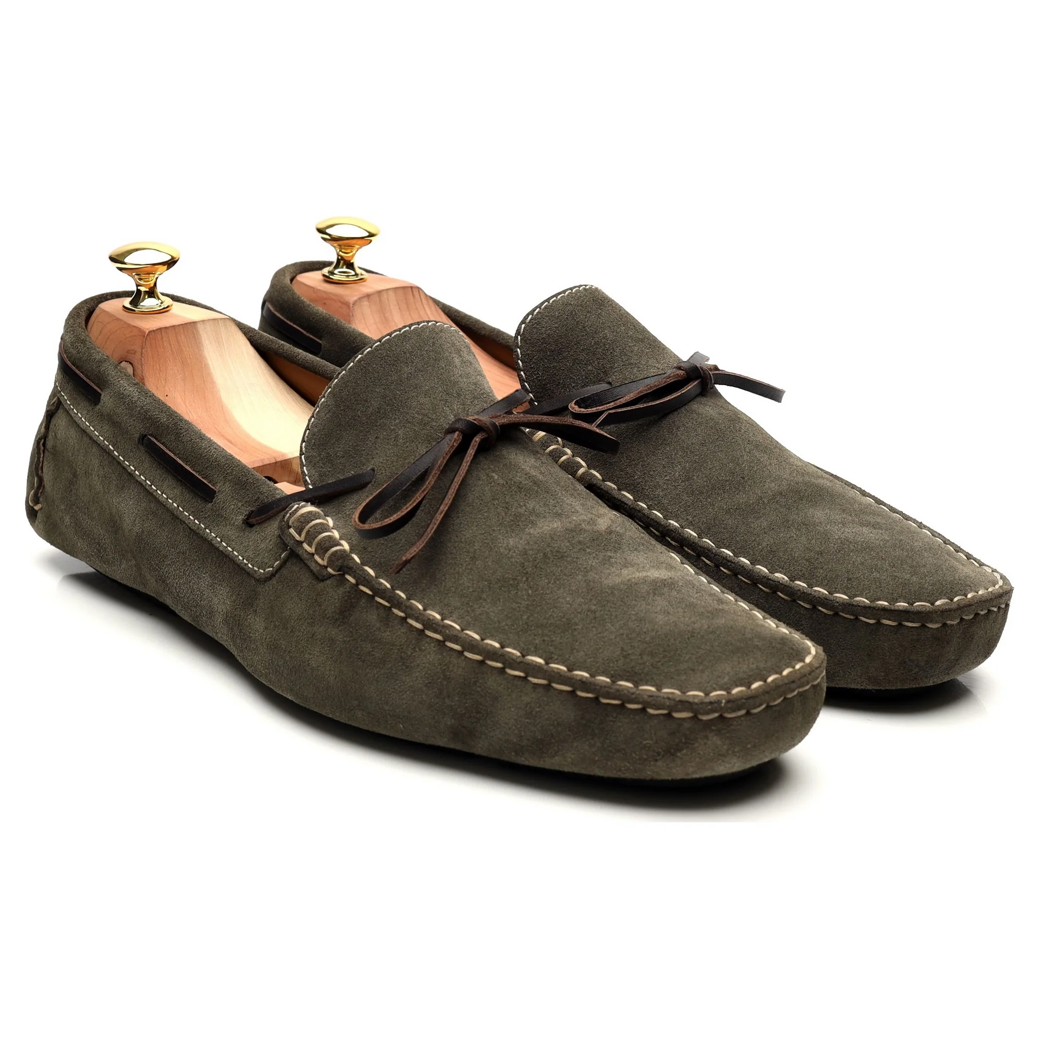 'Napoli' Green Suede Driving Loafers UK 11 - Image 7