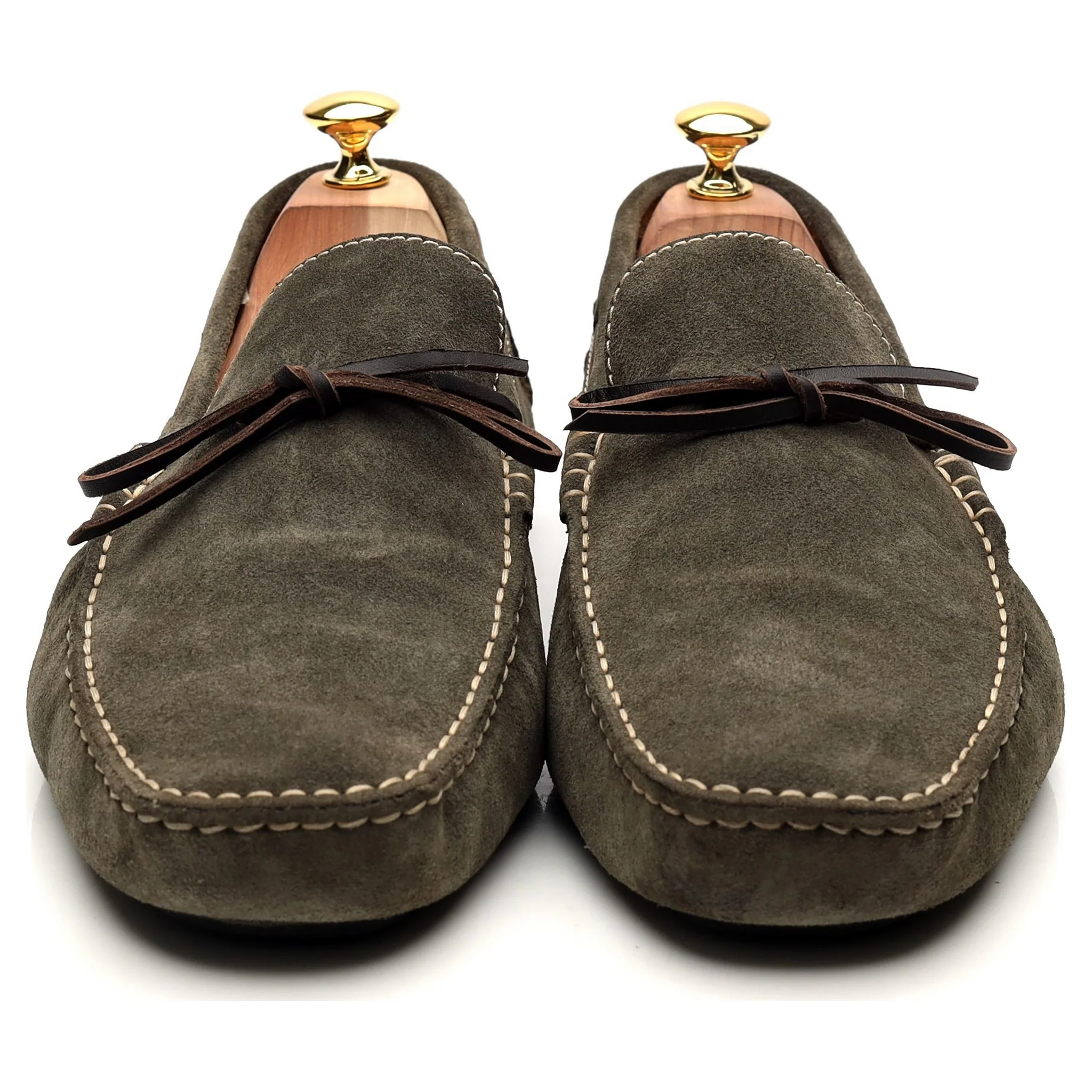 'Napoli' Green Suede Driving Loafers UK 11 - Image 8